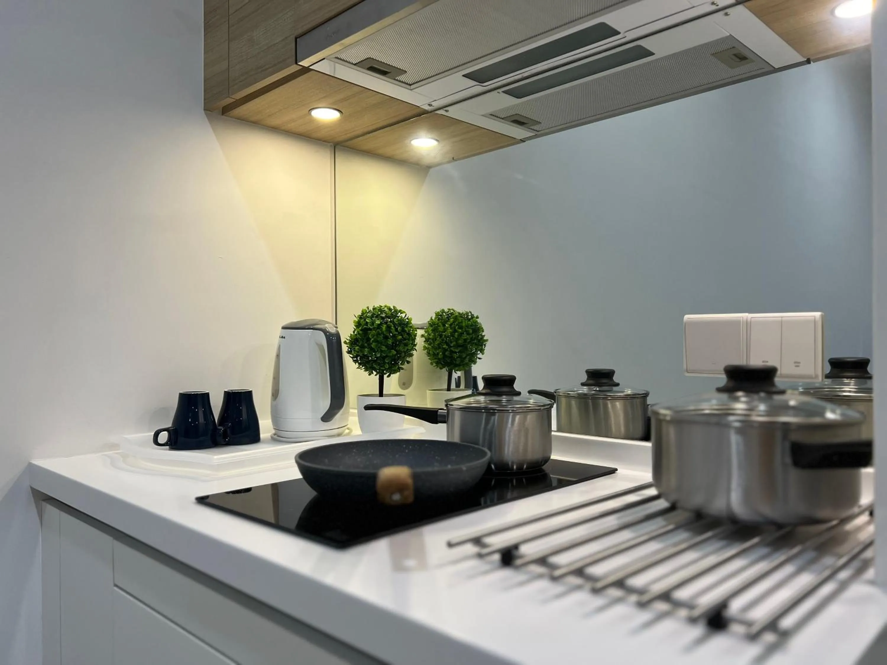 Kitchen or kitchenette in Plaza Arkadia Desa Parkcity by KLhomesweet