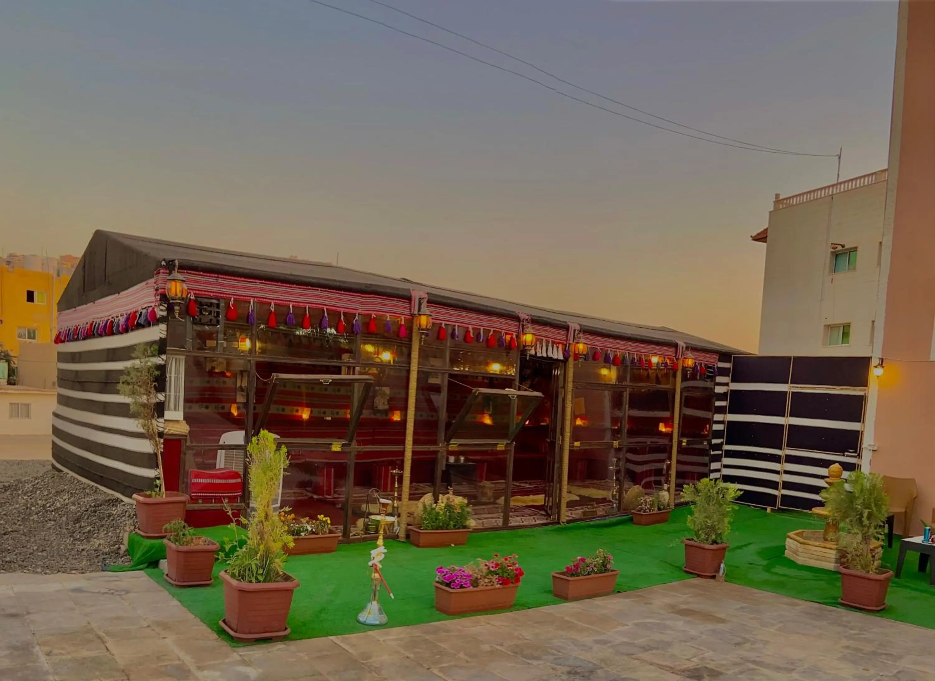 Seating area in Petra Aretas Hotel