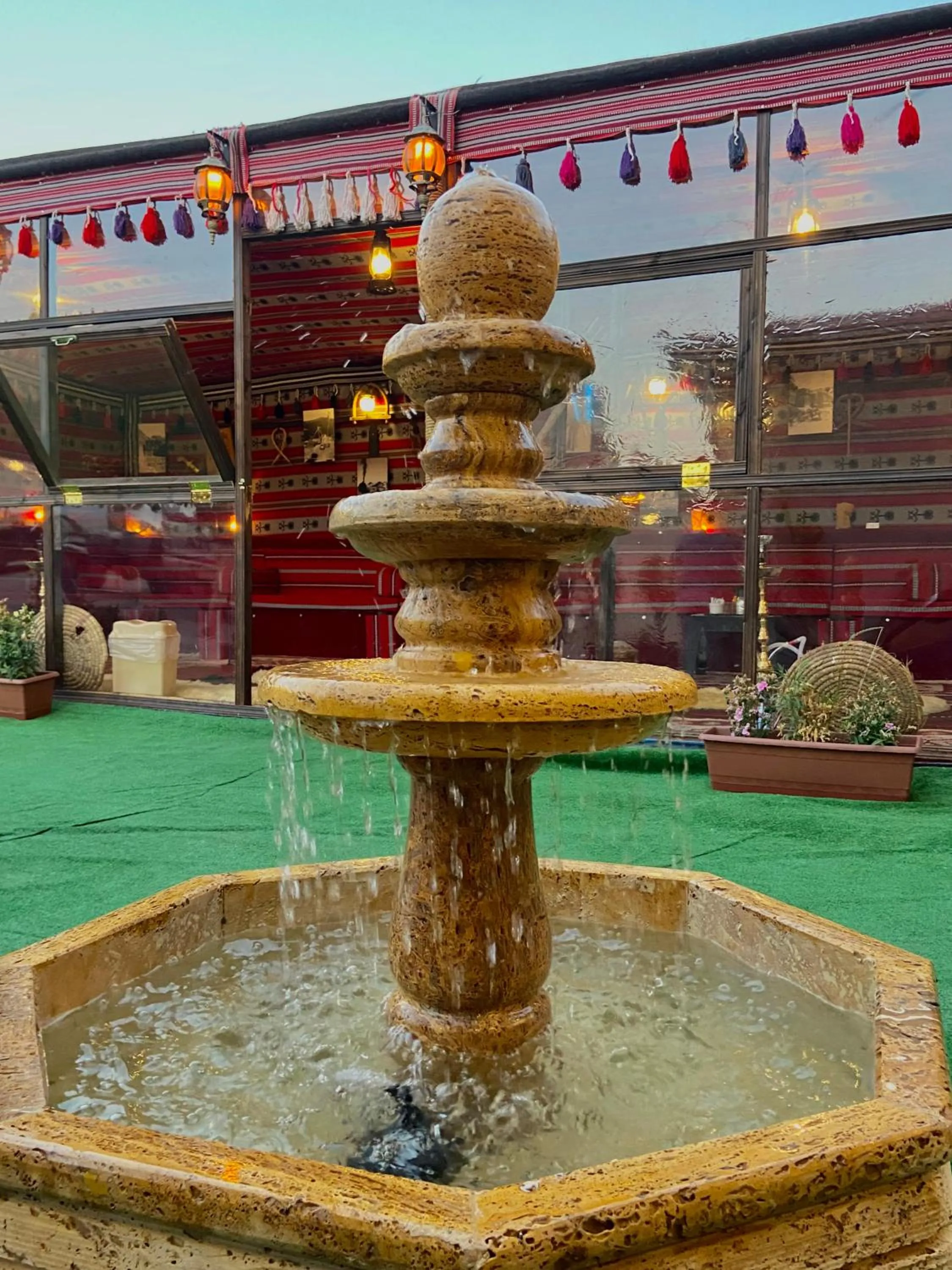 Seating area in Petra Aretas Hotel