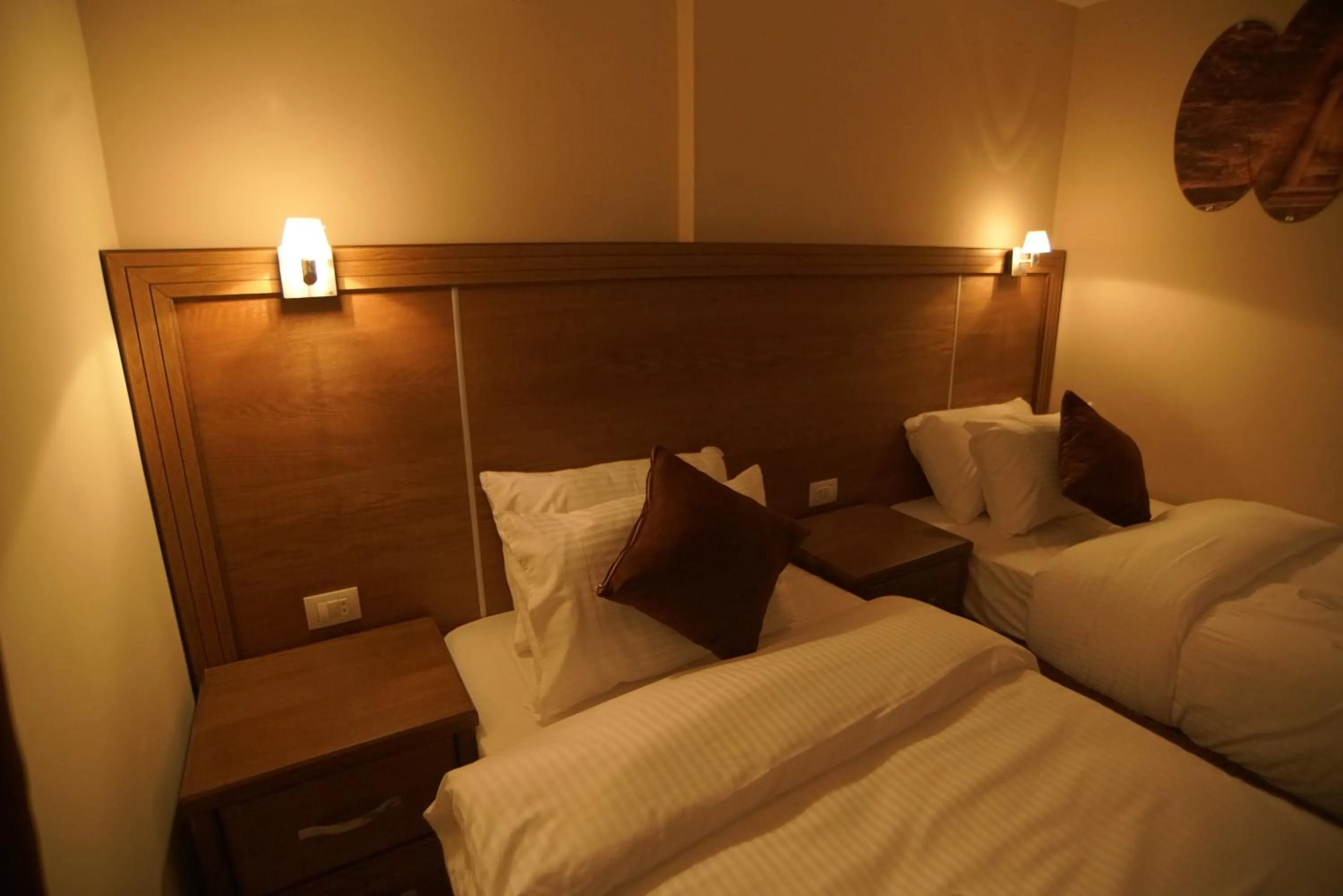 Photo of the whole room, Bed in Petra Aretas Hotel