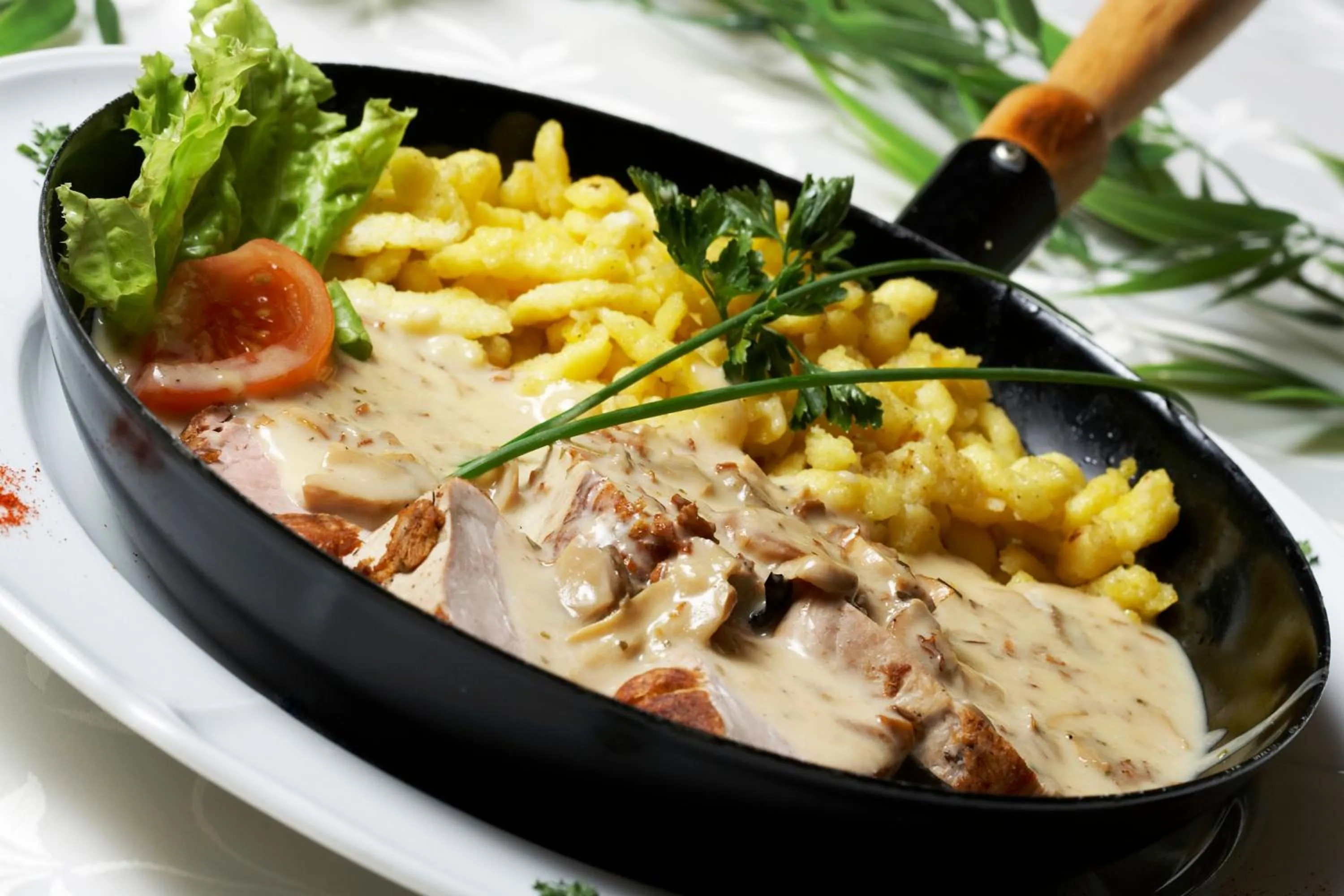 Food close-up in Hotel-Restaurant Allmer