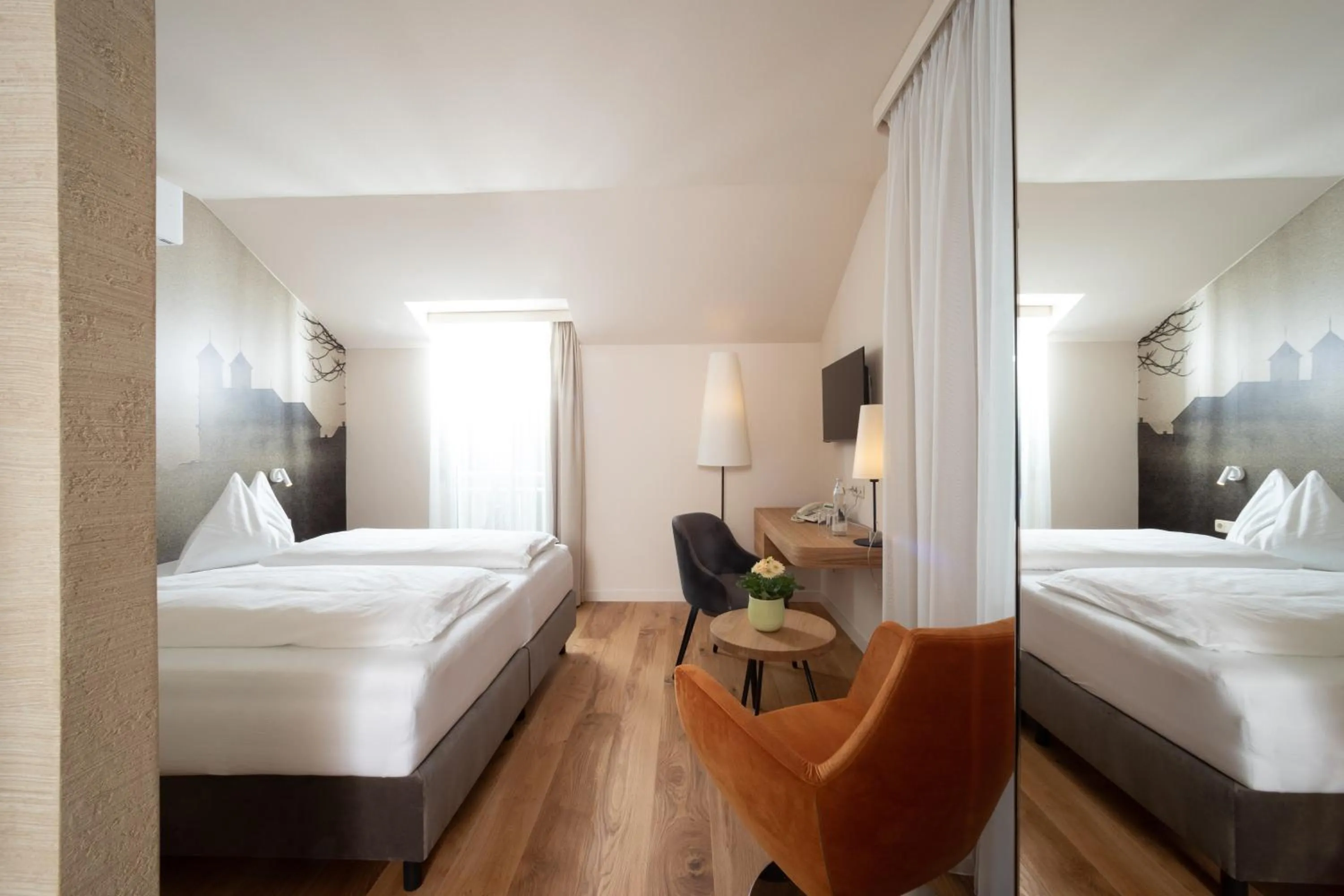 Bed in Hotel-Restaurant Allmer