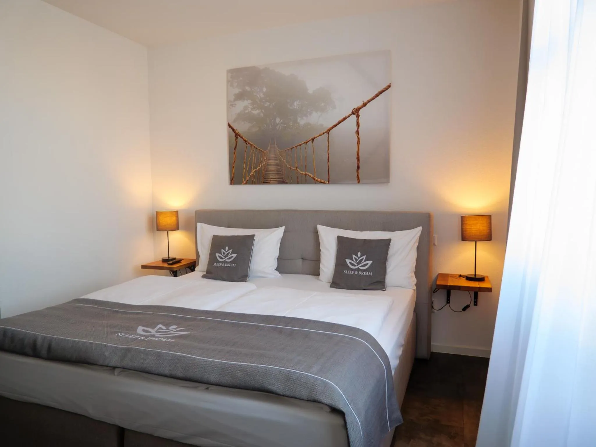 Bed in Hotel Sleep & Dream Nähe Europa Park und Rulantica