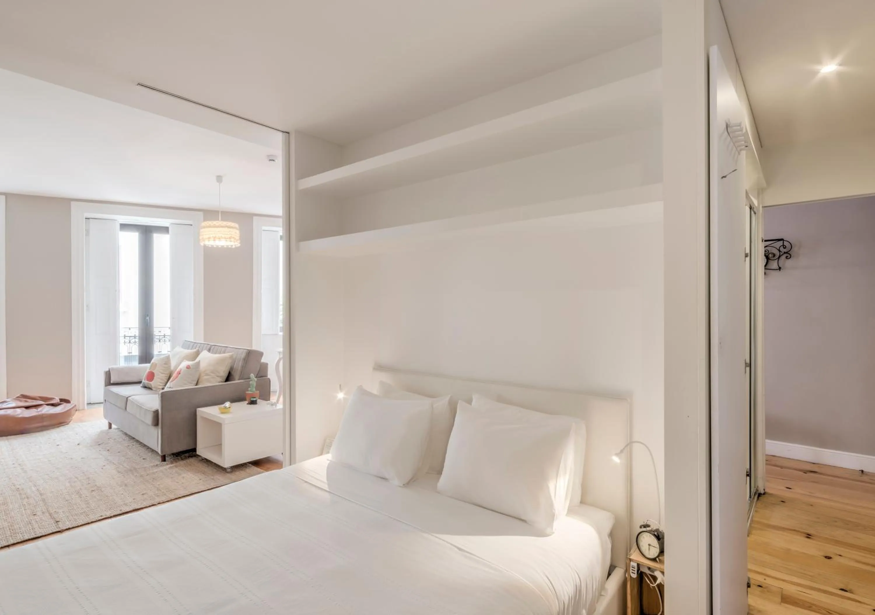 Bedroom, Bed in Look At Me - Serviced Lofts & Studios