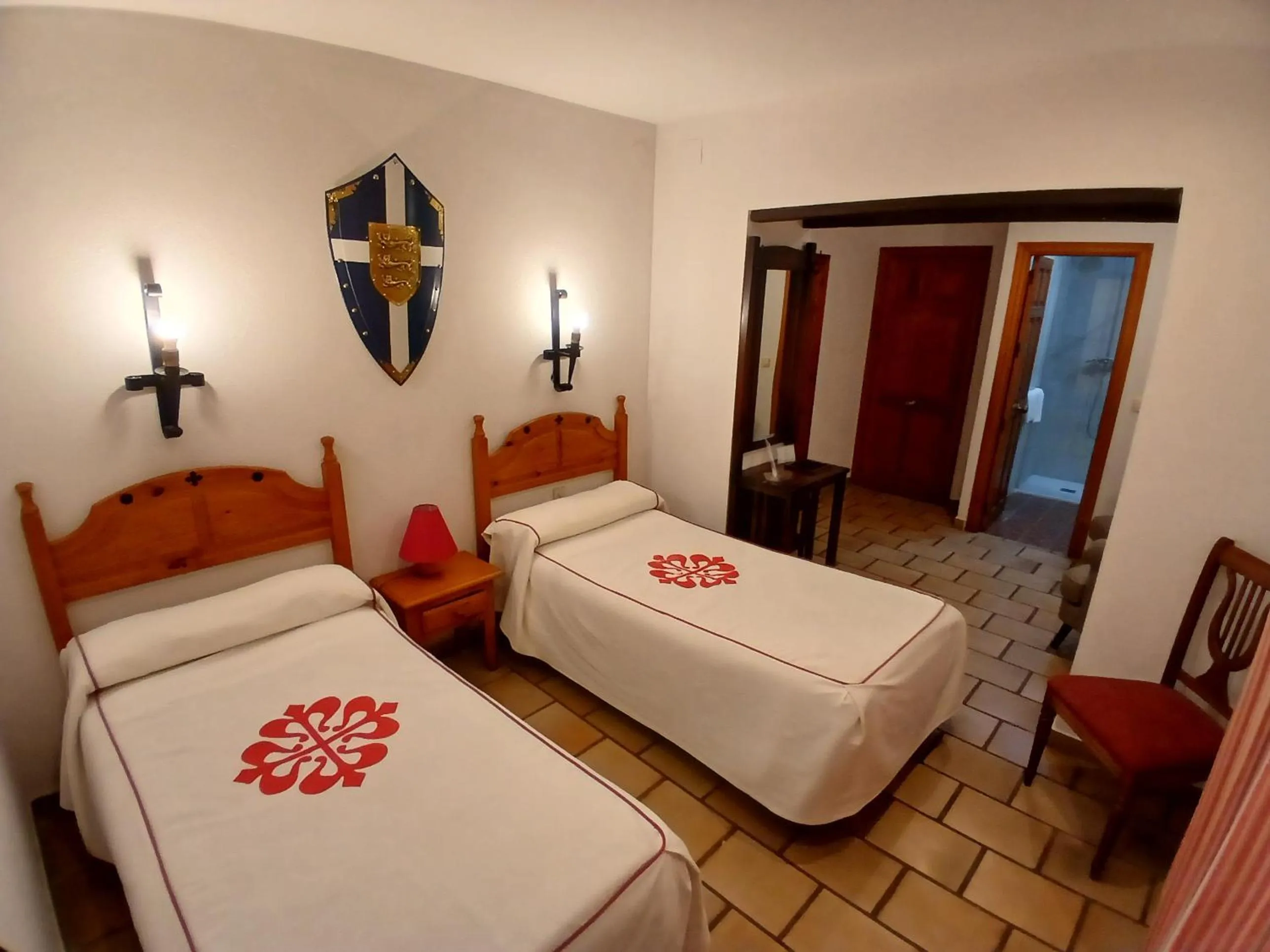 Bed in Hotel Rural Hospedería de los Calatravos