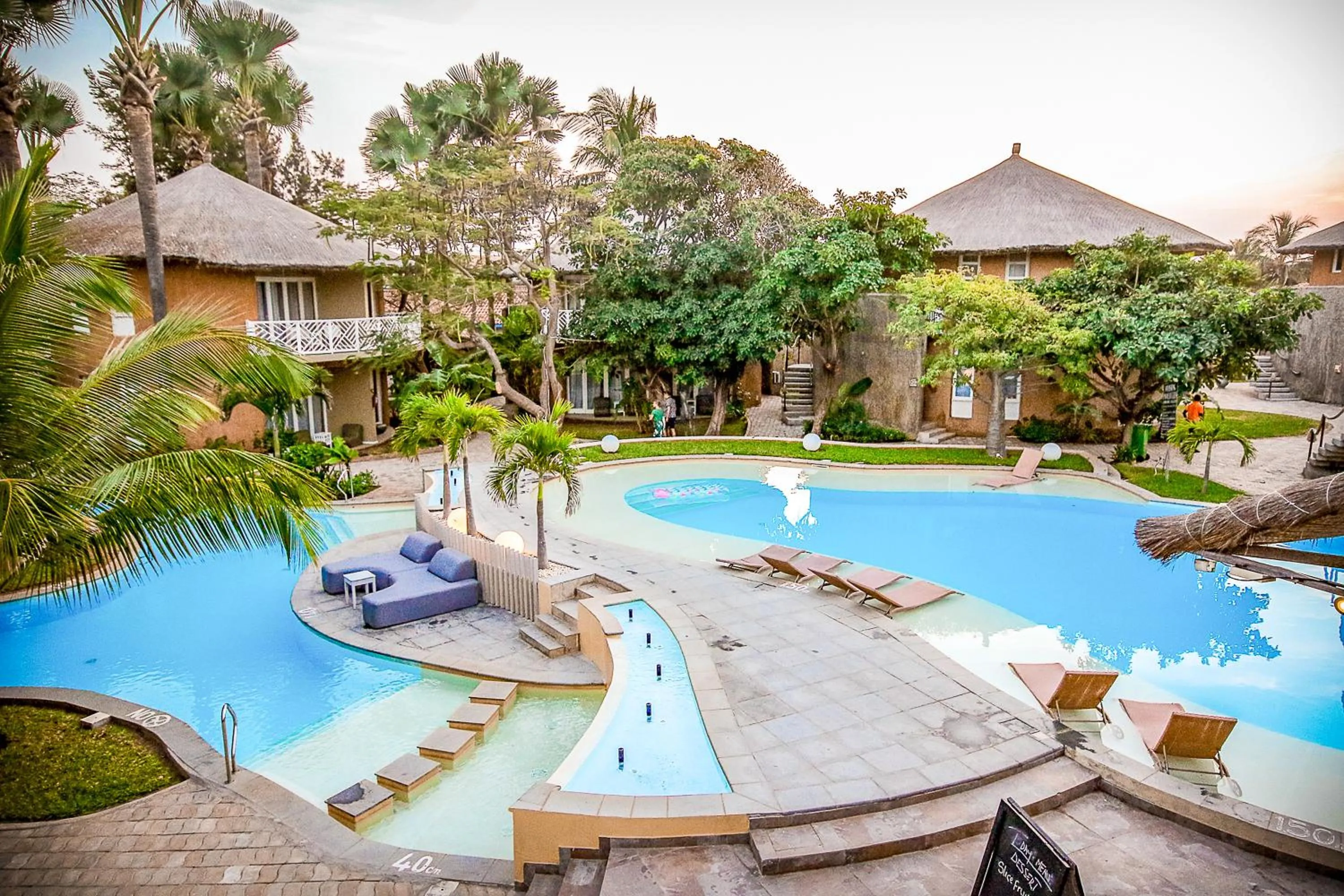 Pool view in Balafon Beach Resort