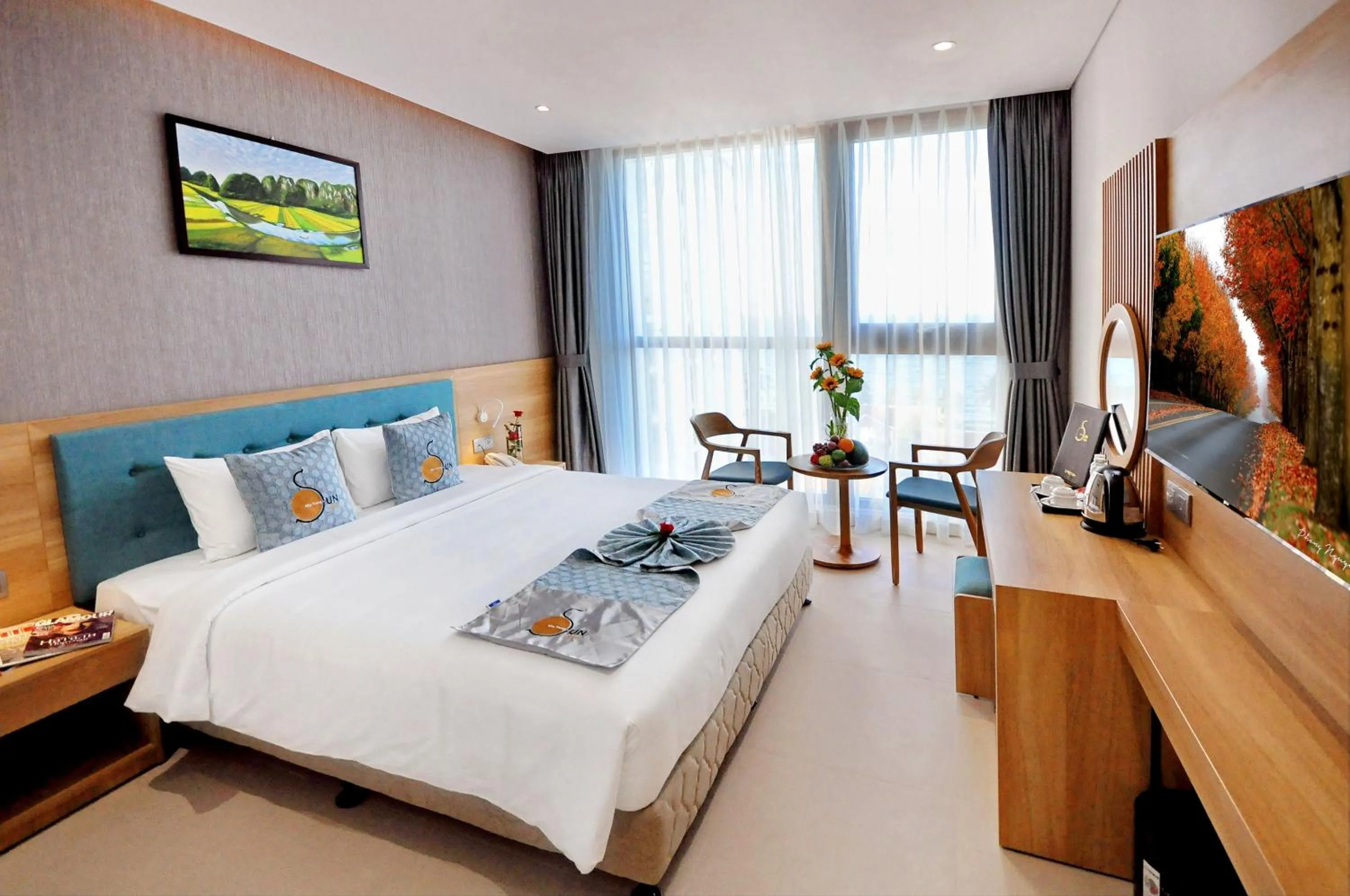 Photo of the whole room, Bed in Sun Kiss Hotel