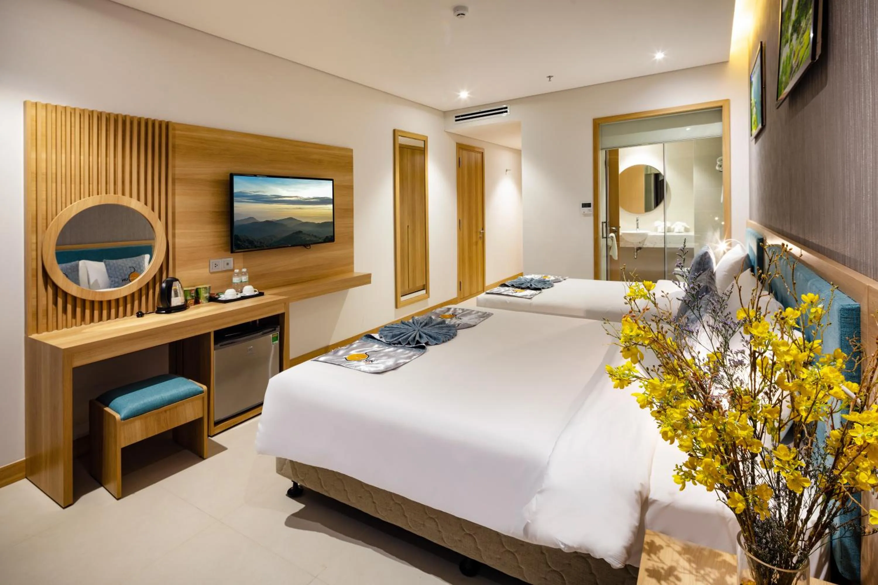 Photo of the whole room, Bed in Sun Kiss Hotel