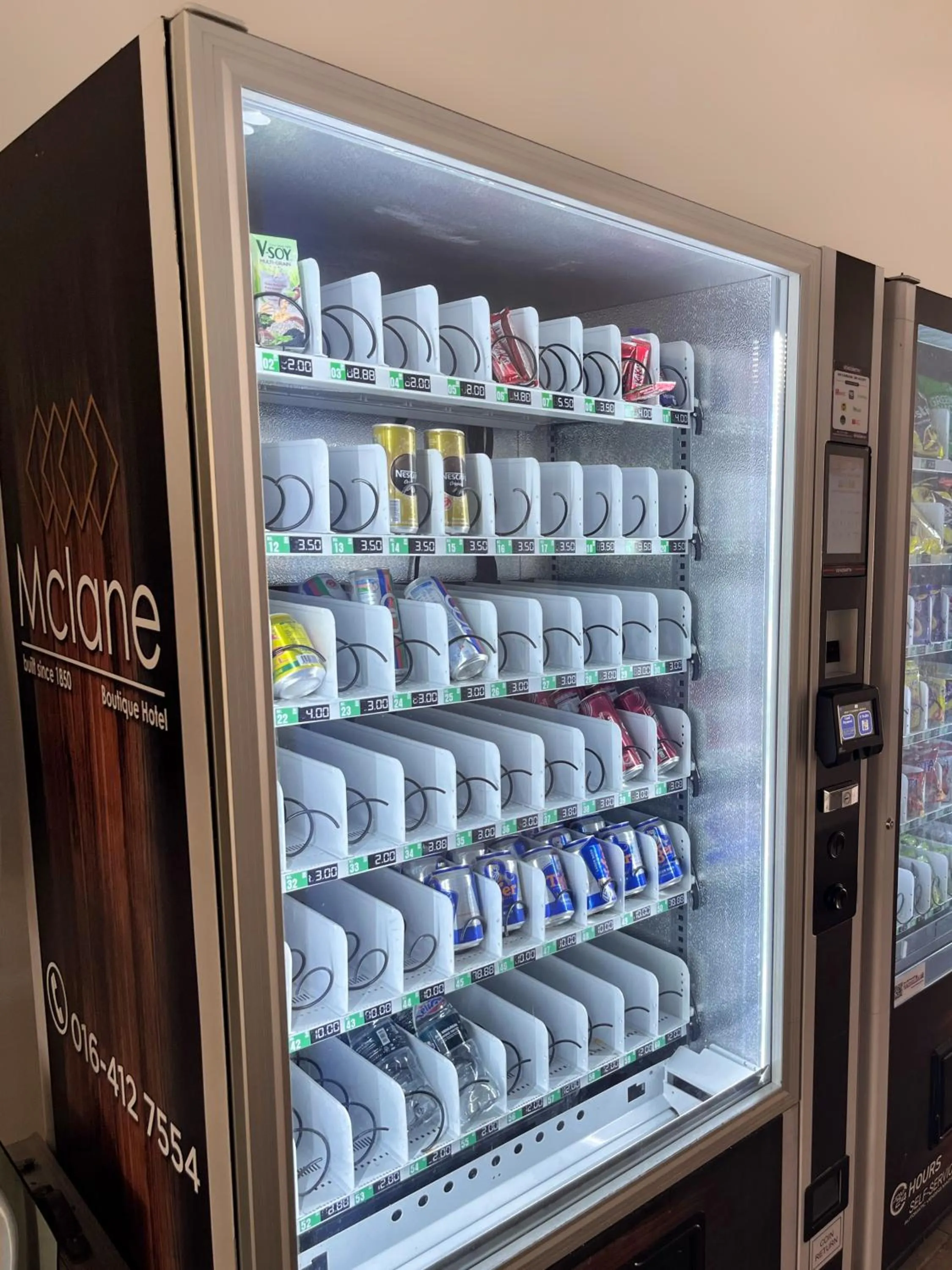 vending machine in Mclane Boutique Hotel