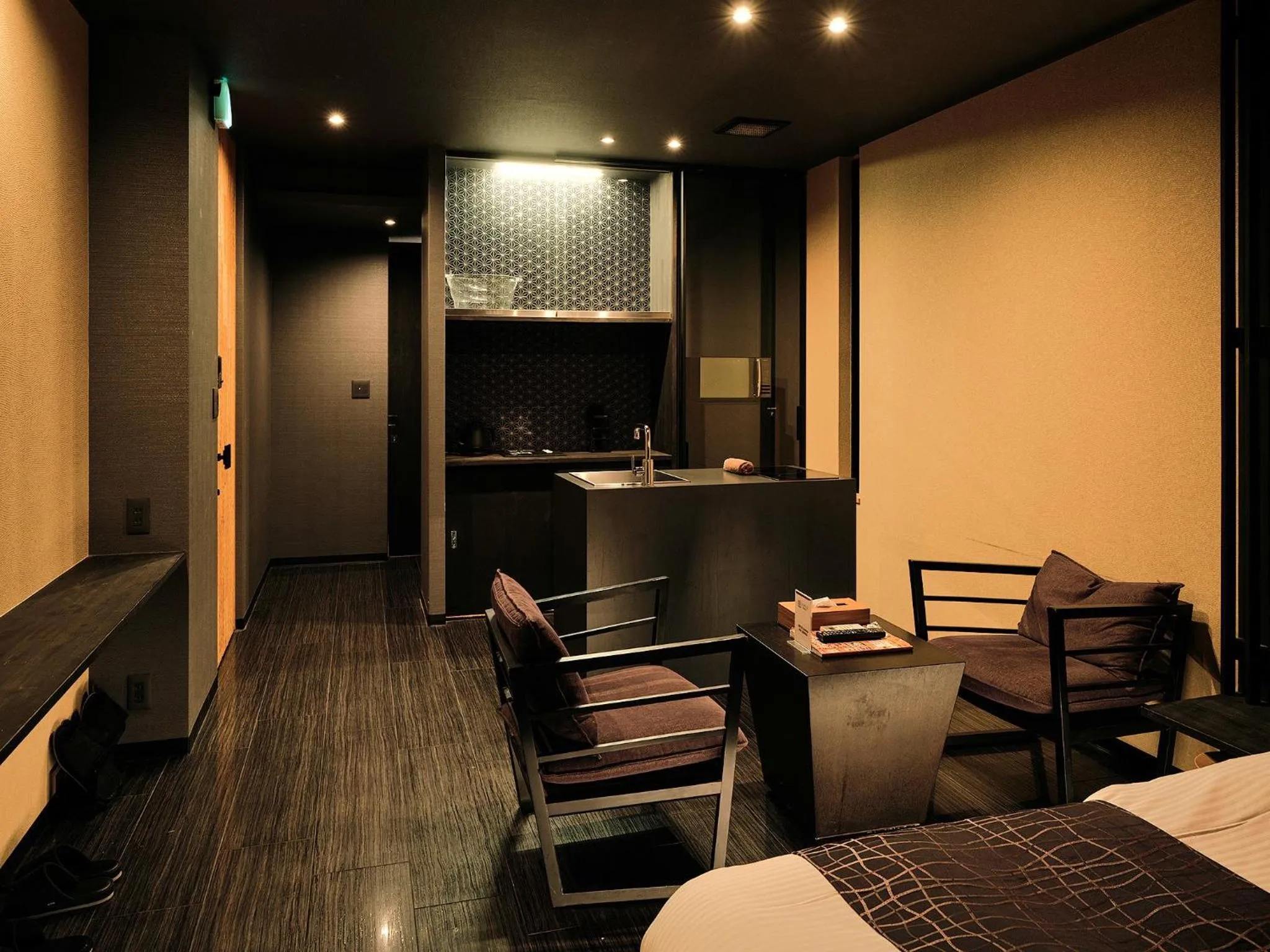 Kitchen or kitchenette, Bed in Tsumugi Tojihigashimonmae