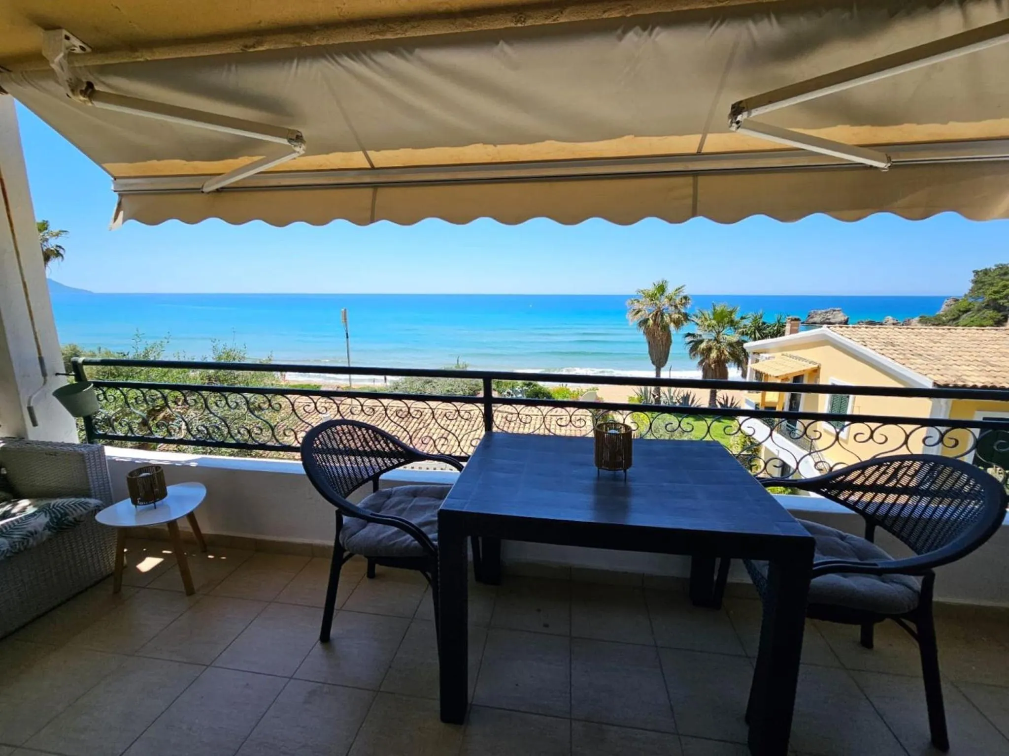 Balcony/Terrace in Corfu Glyfada Menigos Resort 23