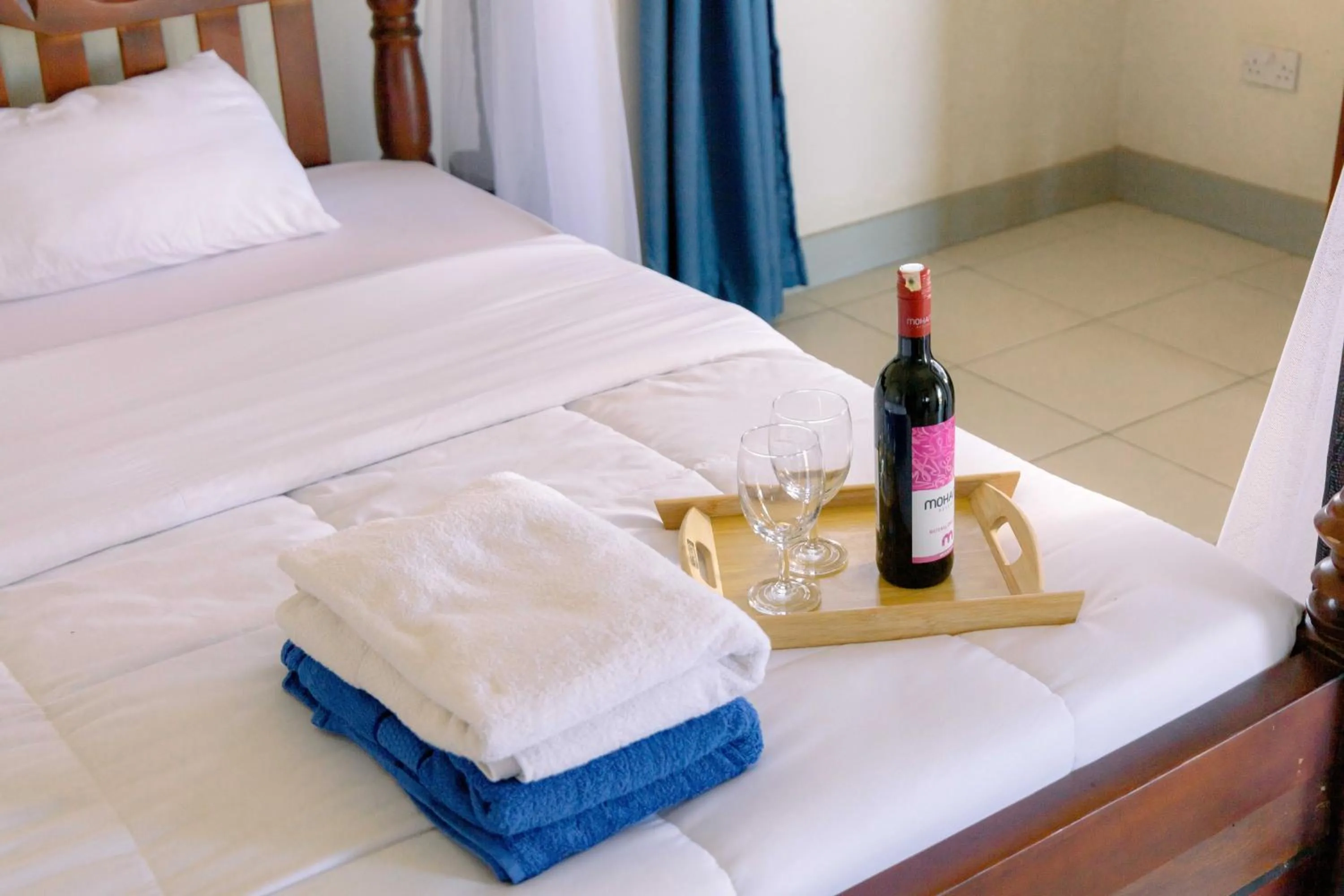 Bed in Acacia Villa Kampala