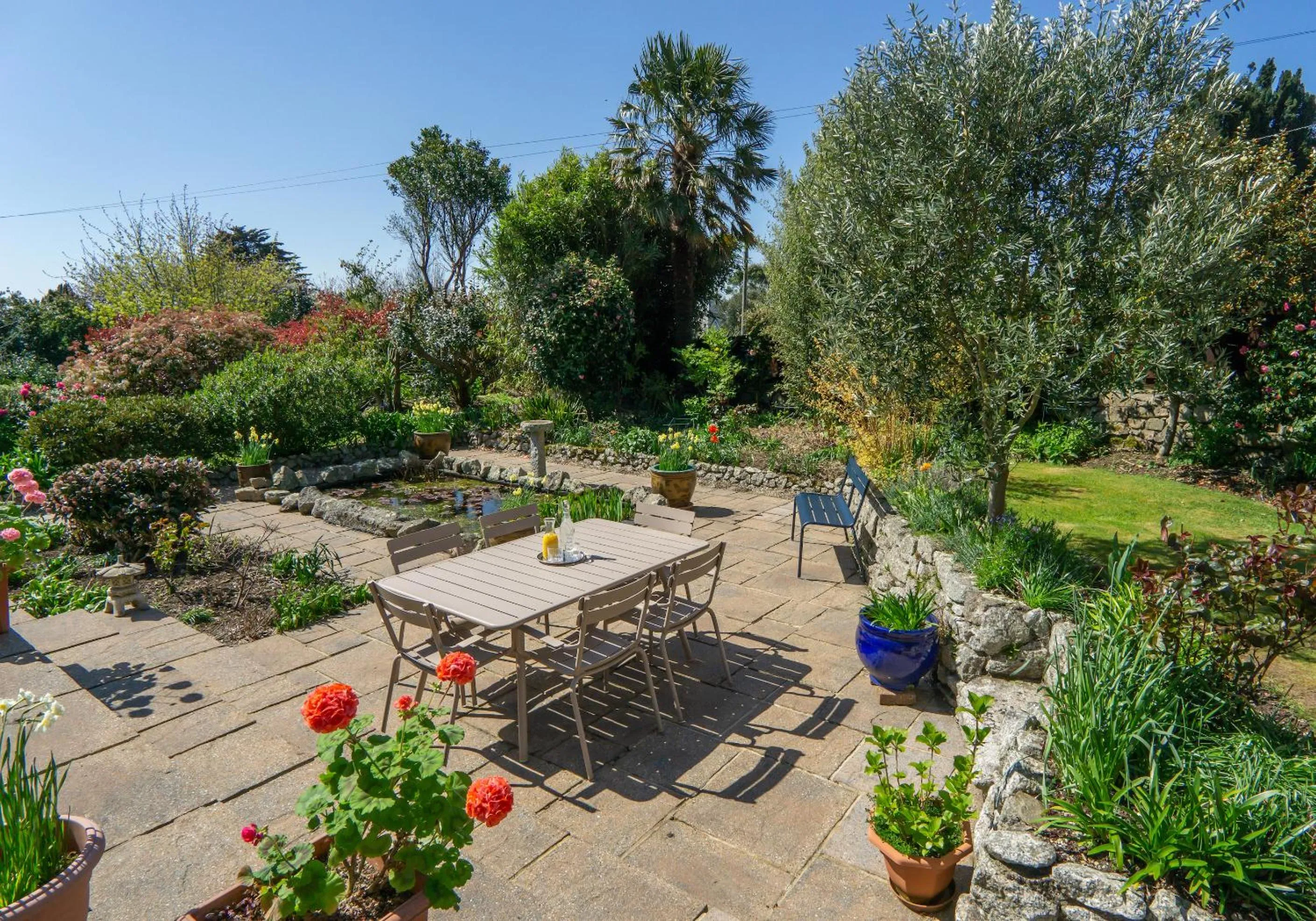 Garden in Ivy House Cornwall B&B