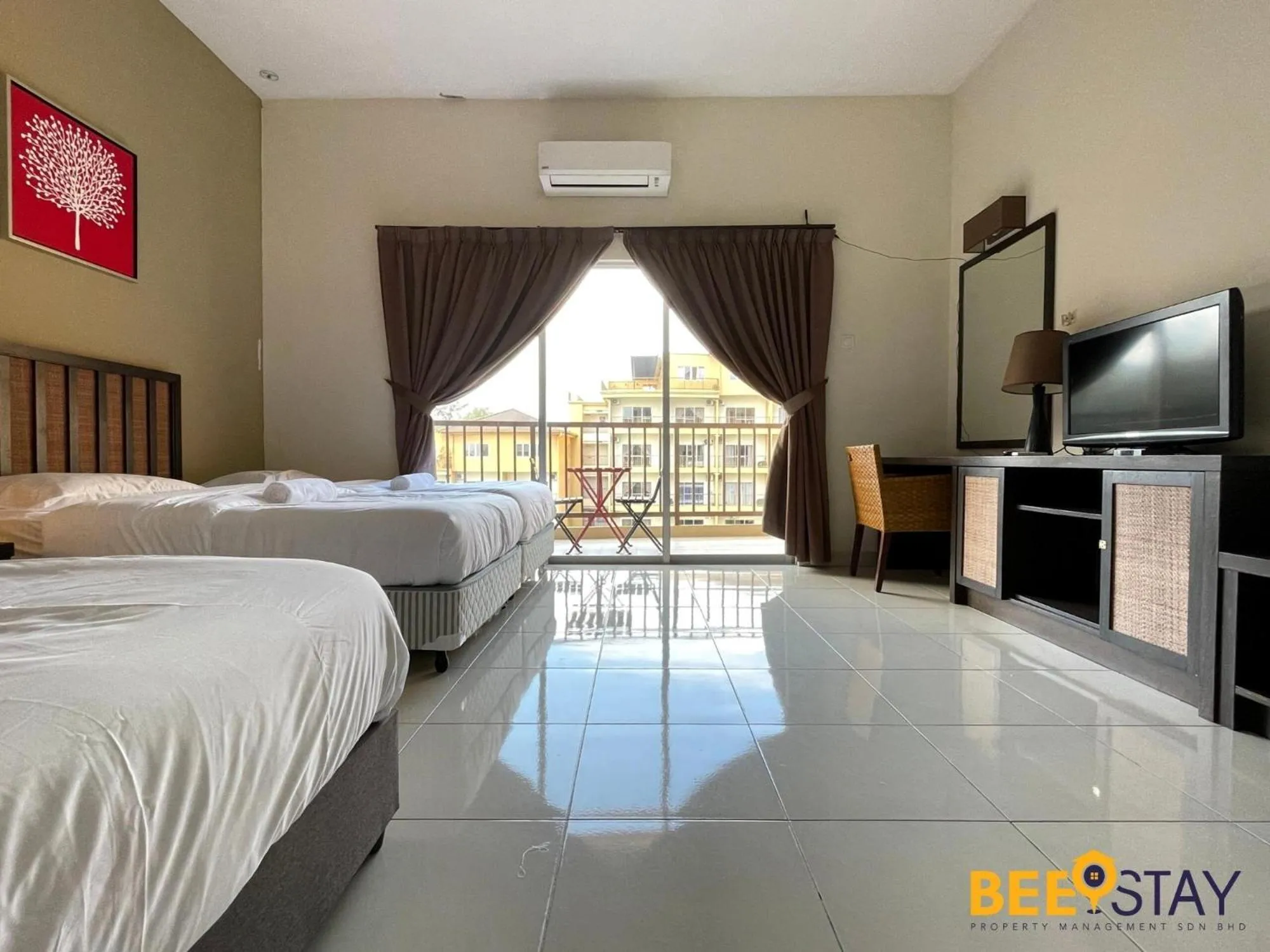 Bed in Gold Coast Morib Themepark View Studio