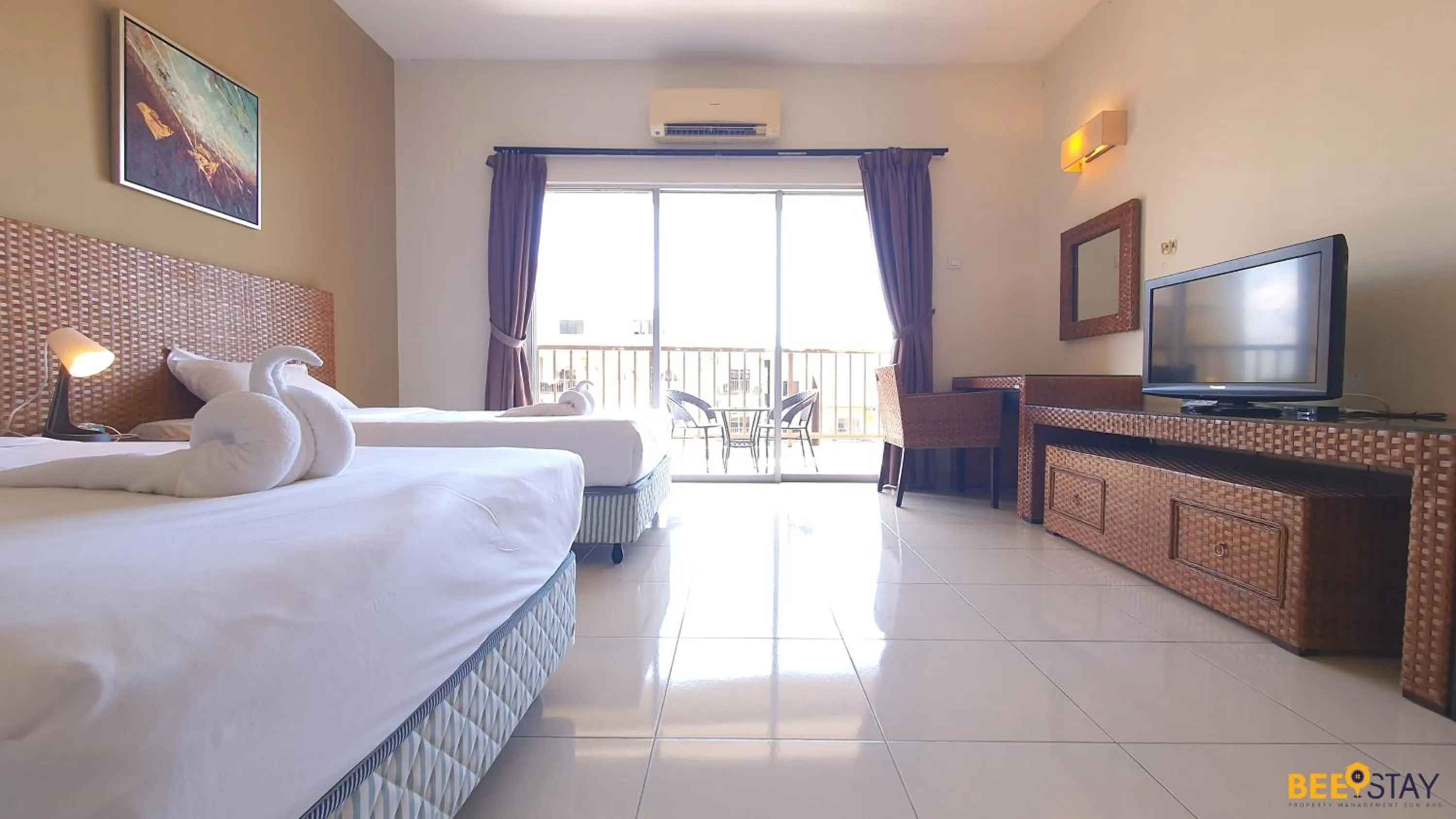 Photo of the whole room, Bed in Gold Coast Morib Themepark View Studio