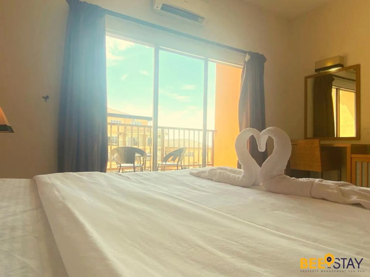 Bedroom, Bed in Gold Coast Morib Themepark View Studio