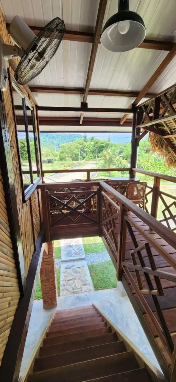 Balcony/Terrace in Bamboo Cottage Langkawi