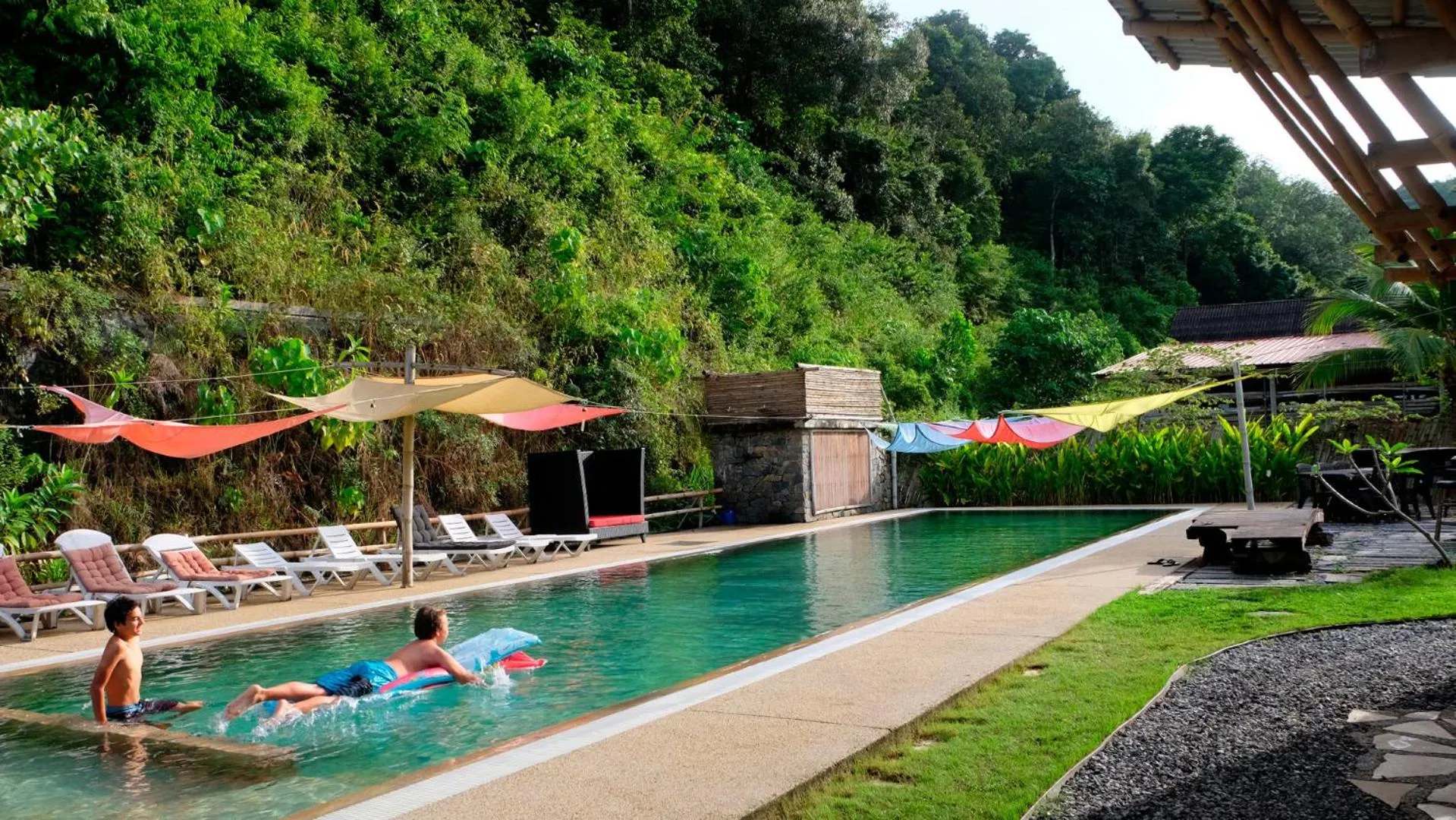 Swimming pool in Bamboo Cottage Langkawi
