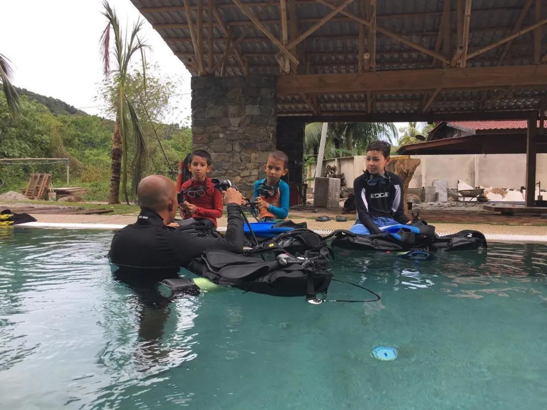 People in Bamboo Cottage Langkawi