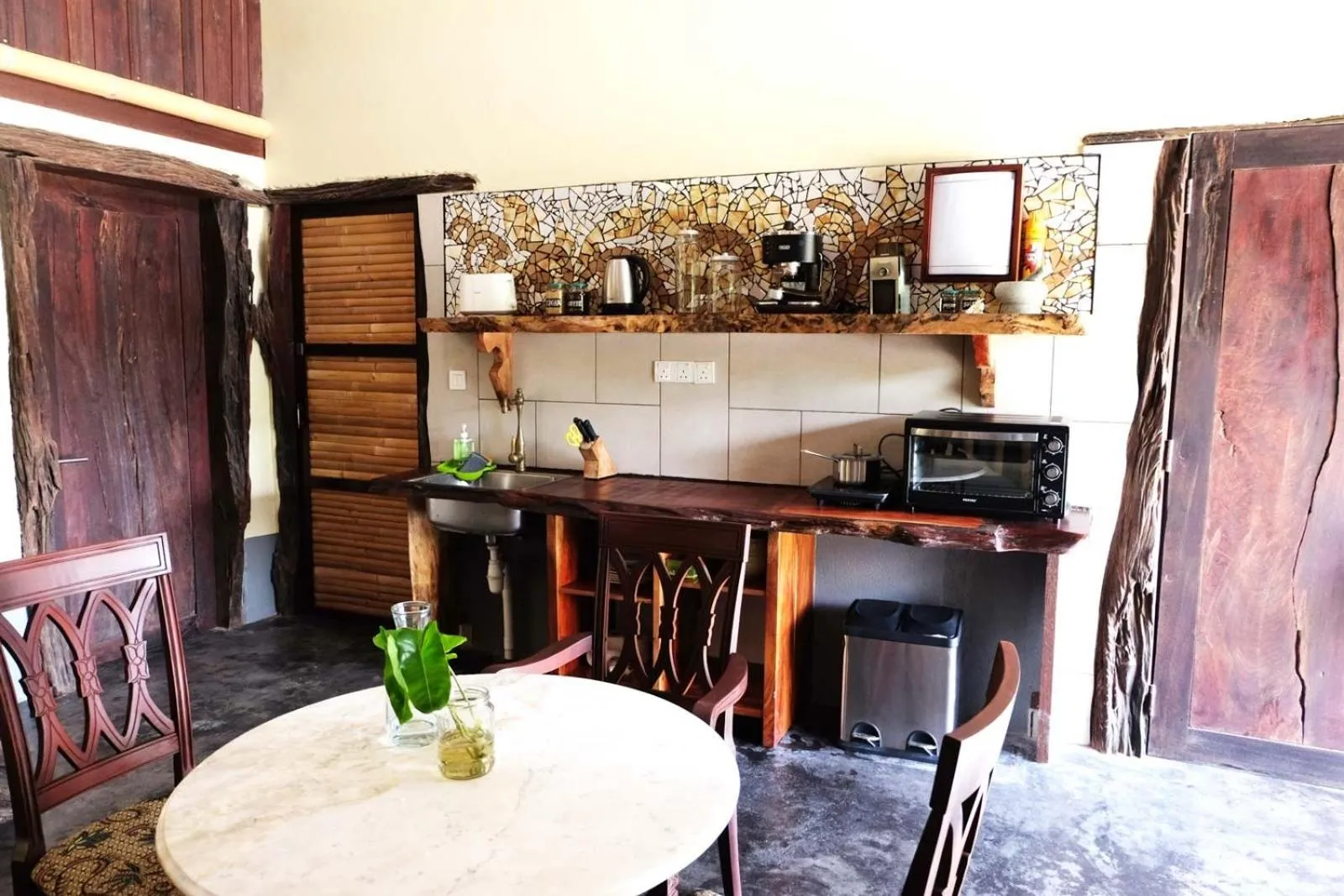 Dining area in Bamboo Cottage Langkawi
