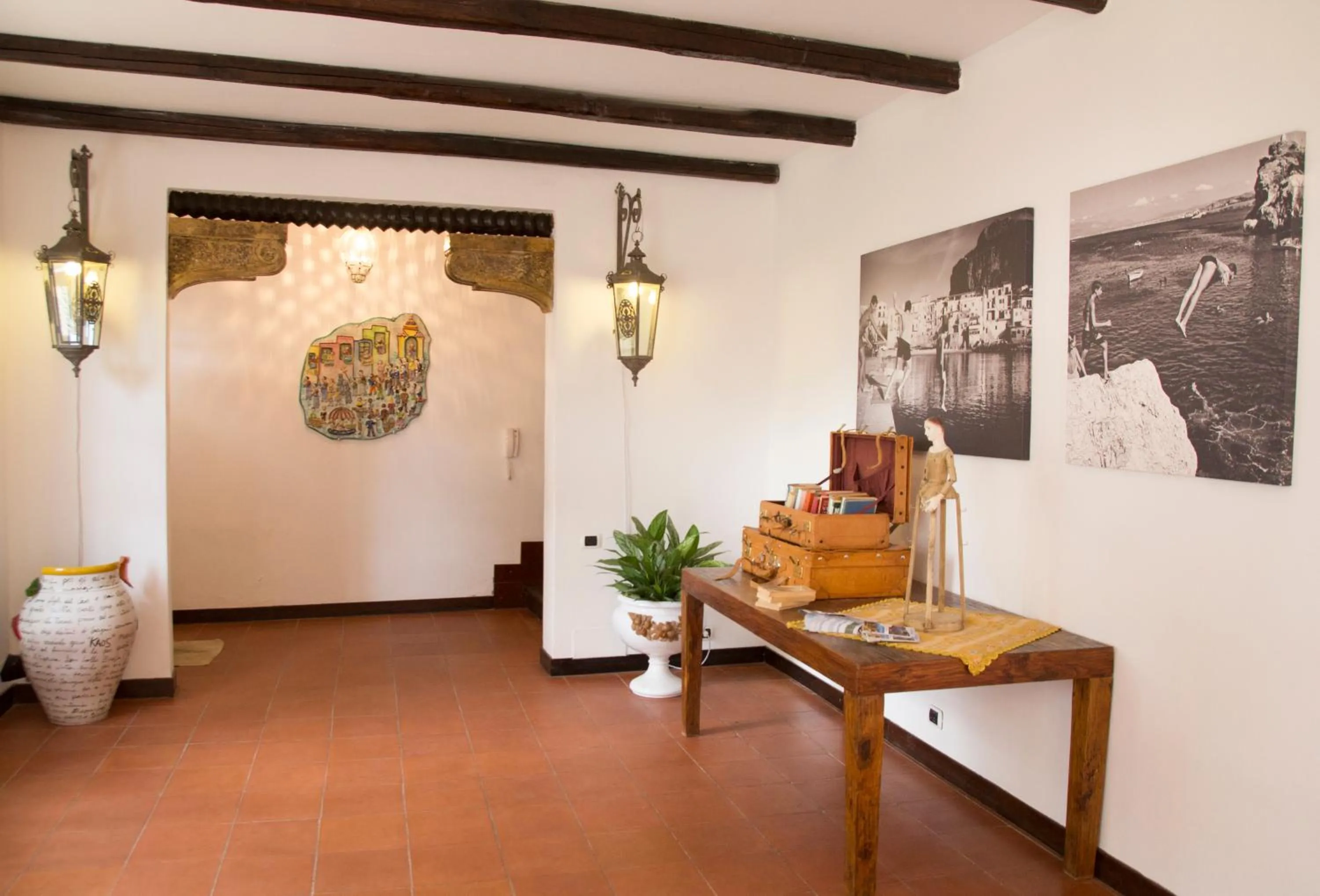 Lobby or reception in B&B Villa Accademia