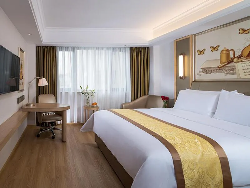 Bed in Vienna International Hotel (Changfeng Park Shop, Jinshajiang Road, Shanghai)