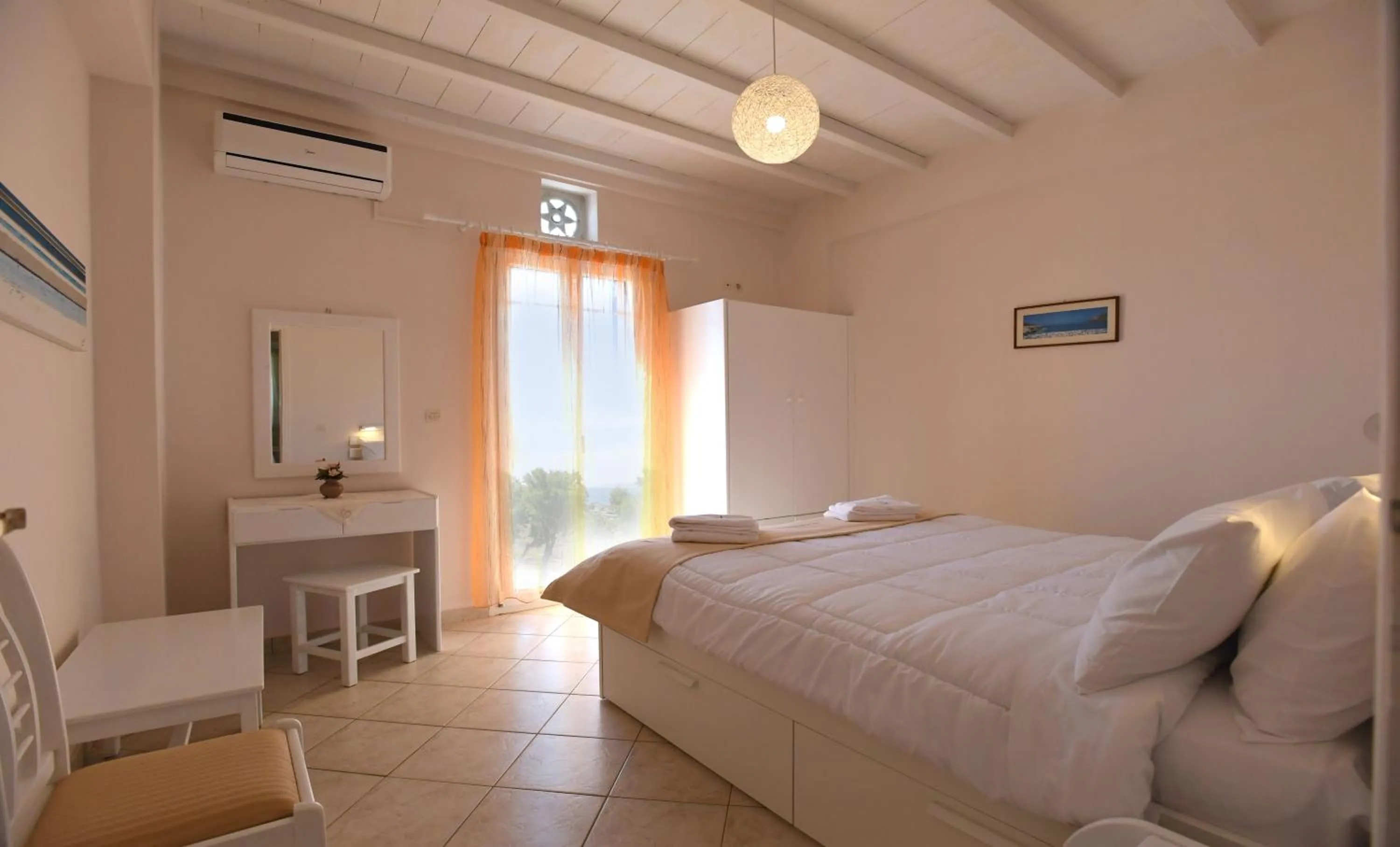 Bedroom, Bed in Nostos Beachfront Apartments & Studios