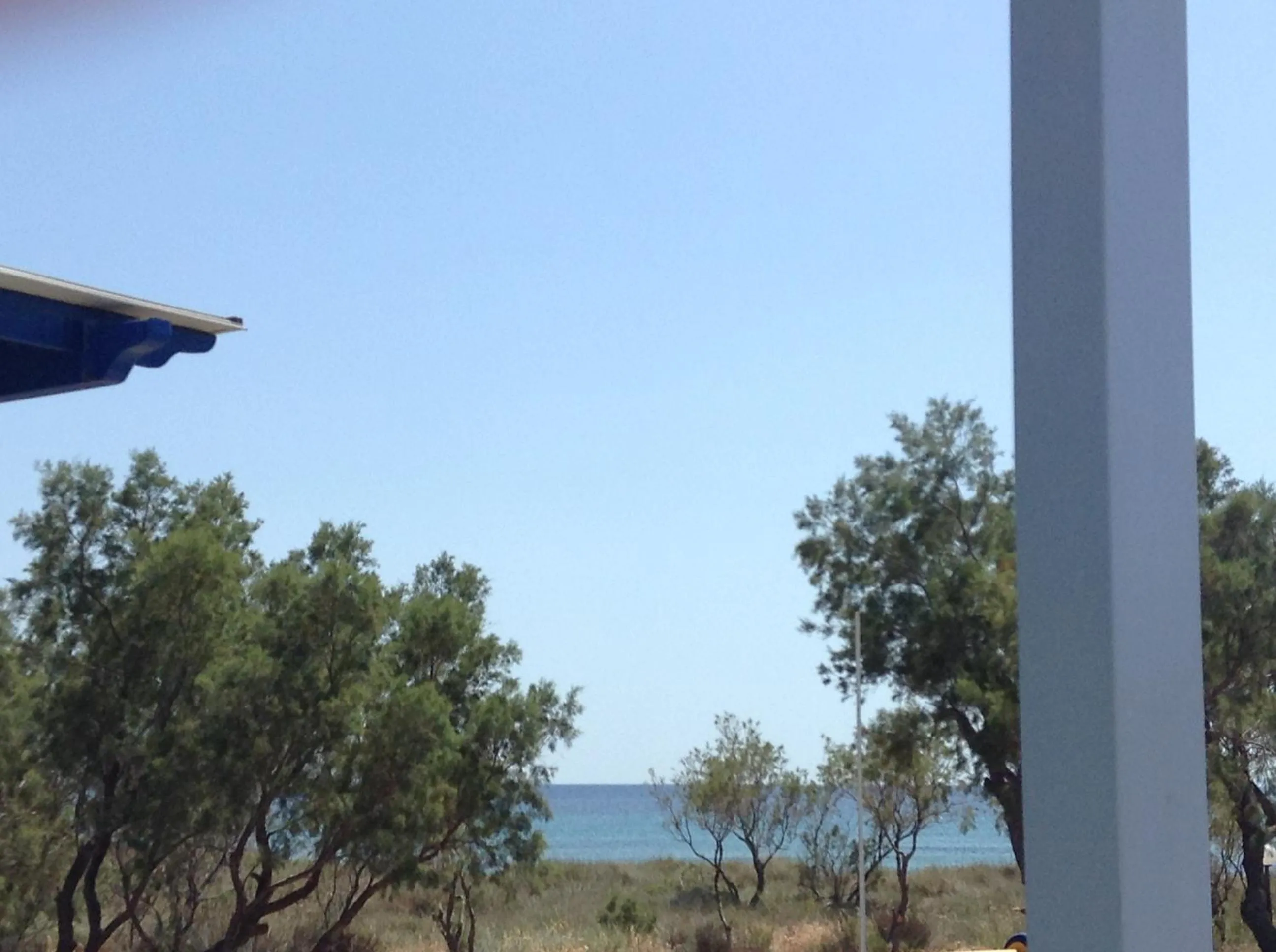 Sea view in Nostos Beachfront Apartments & Studios