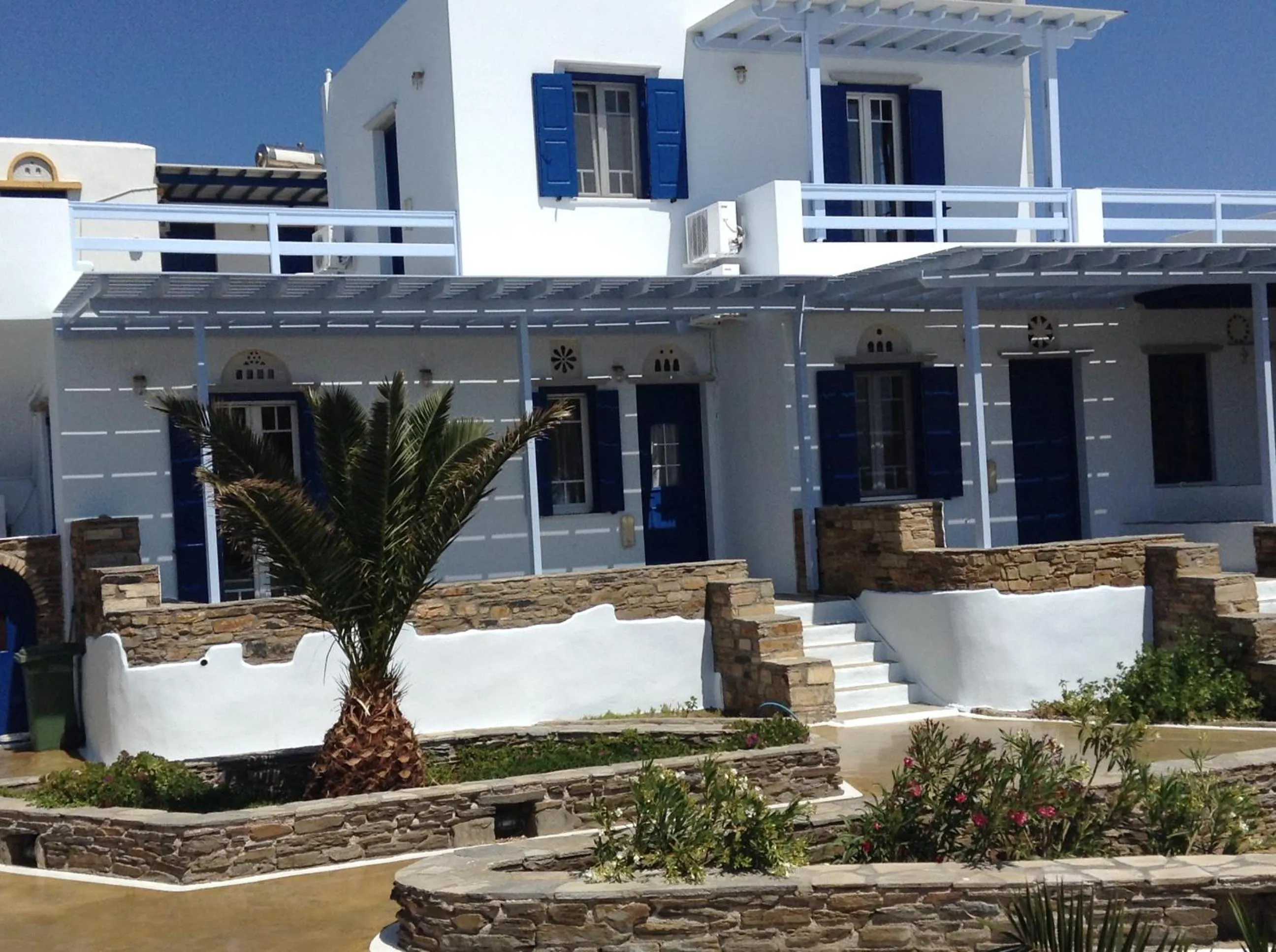 Property building in Nostos Beachfront Apartments & Studios
