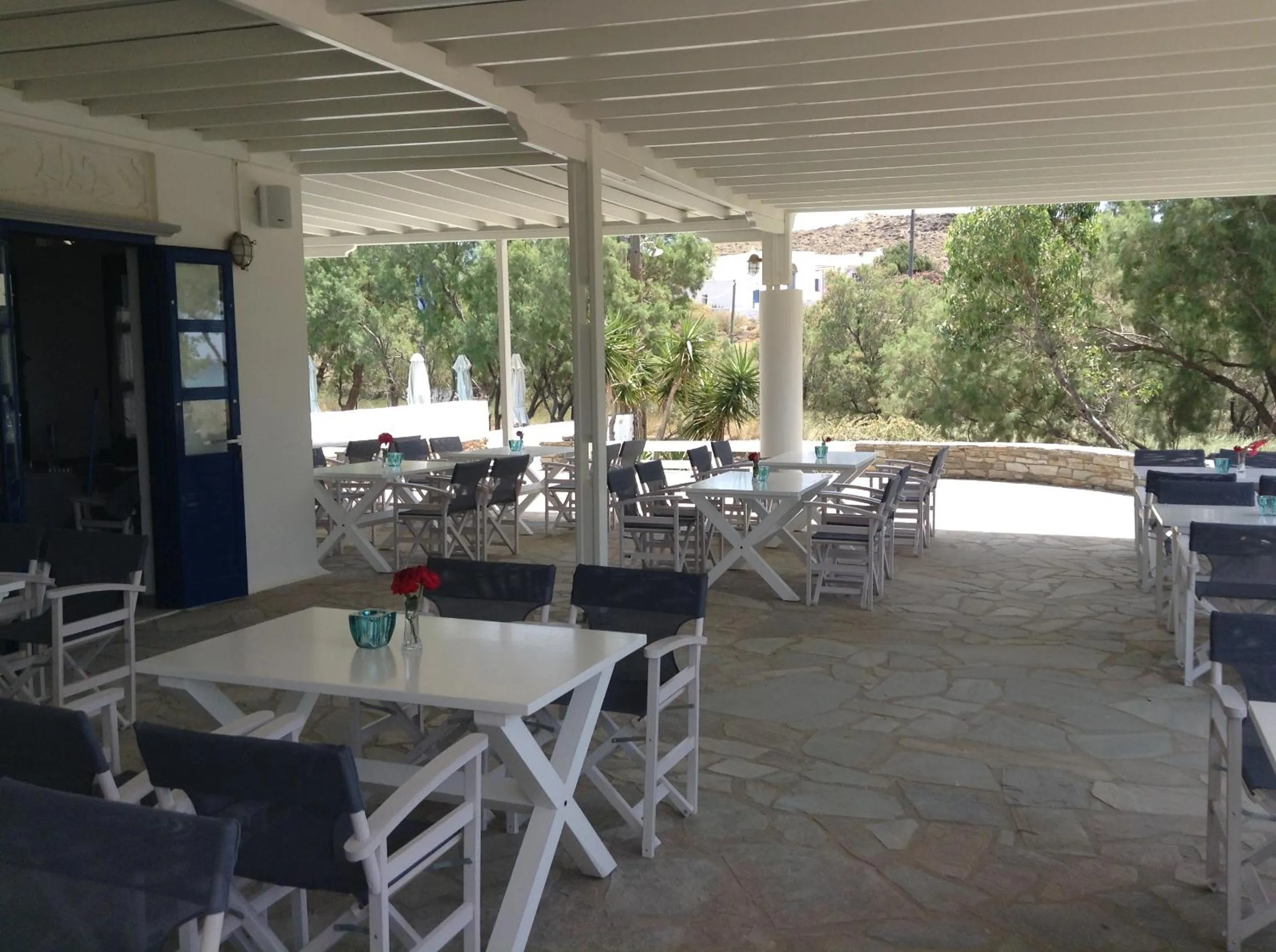 Lounge or bar in Nostos Beachfront Apartments & Studios
