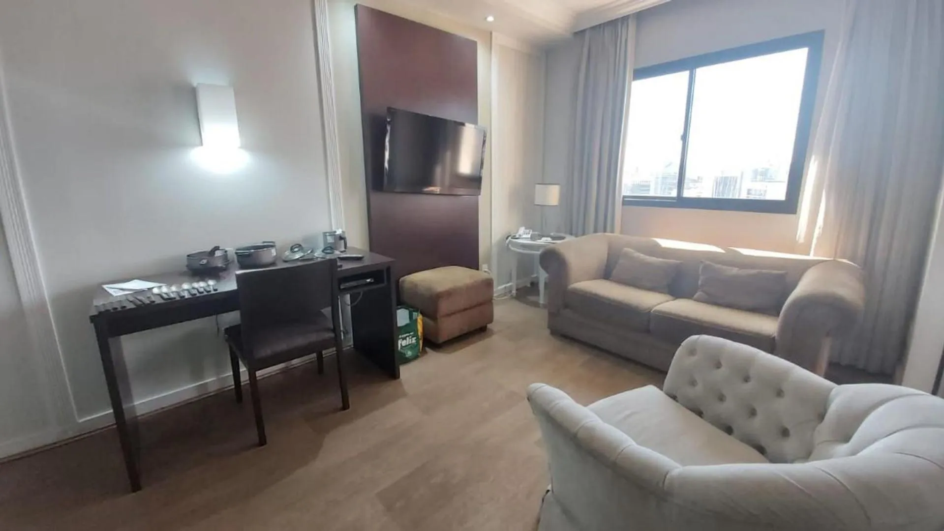 Living room in Charmoso Flat na Vila Oimpia