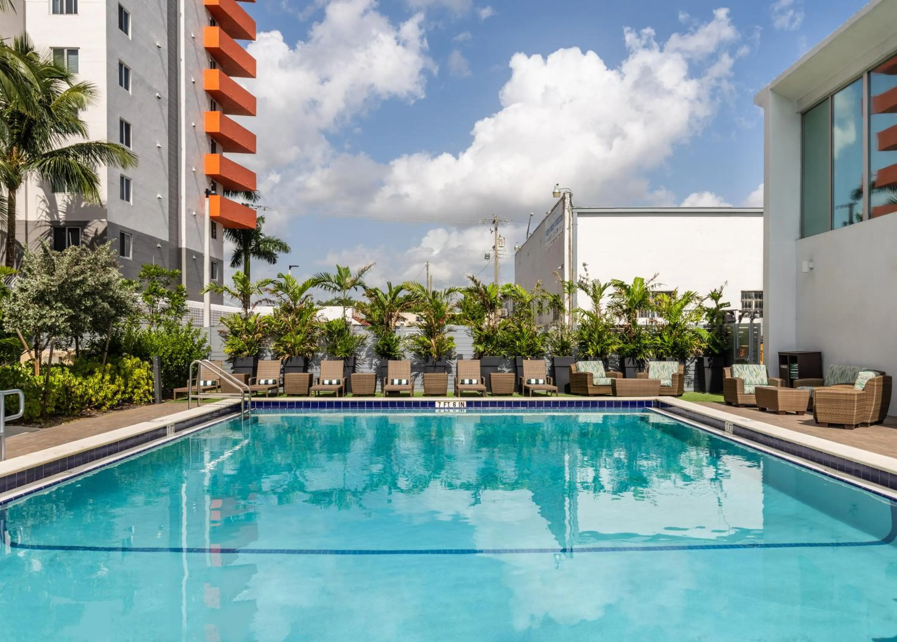 Swimming pool in DoubleTree by Hilton Miami North I-95