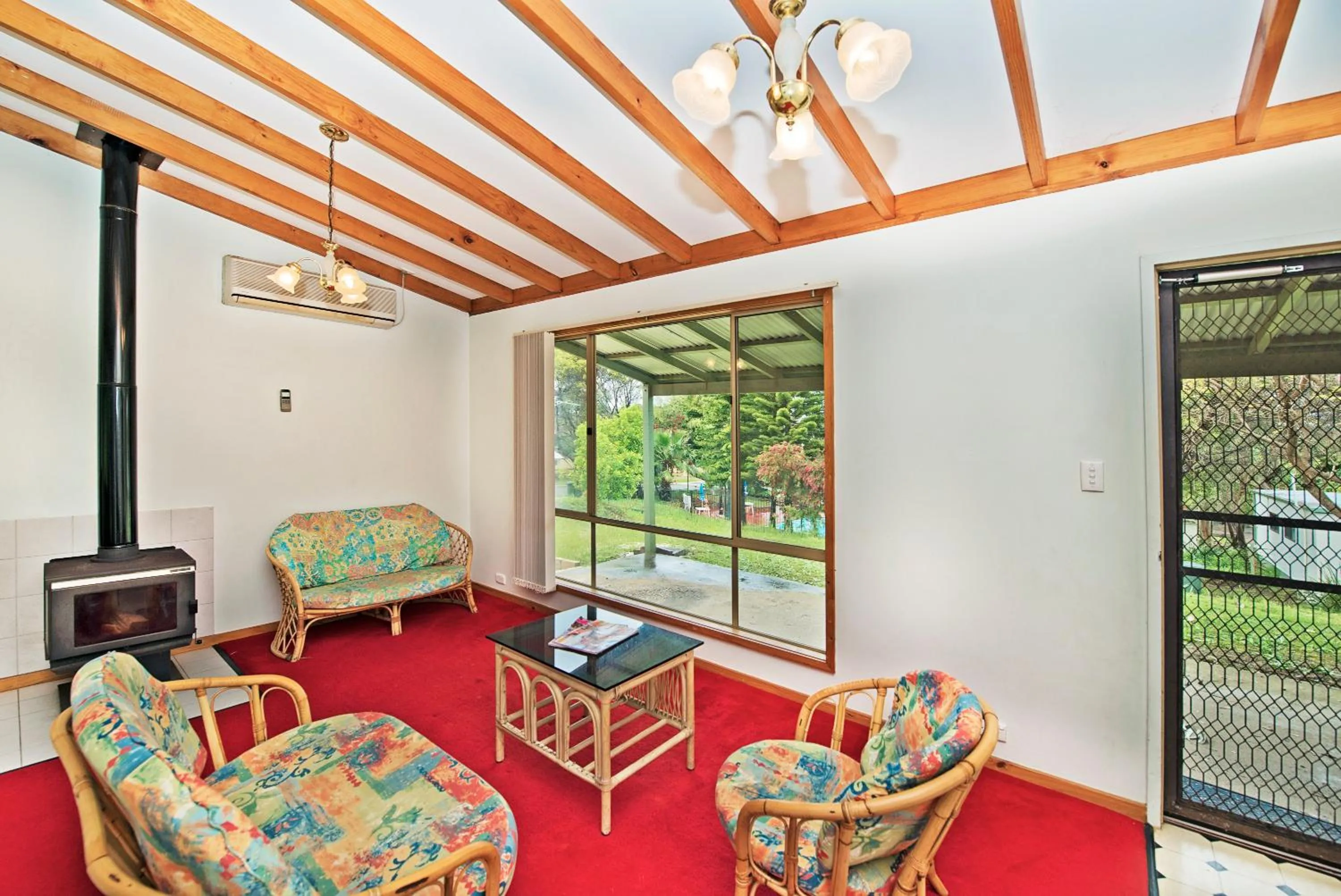 Seating area in Acclaim Pine Grove Holiday Park