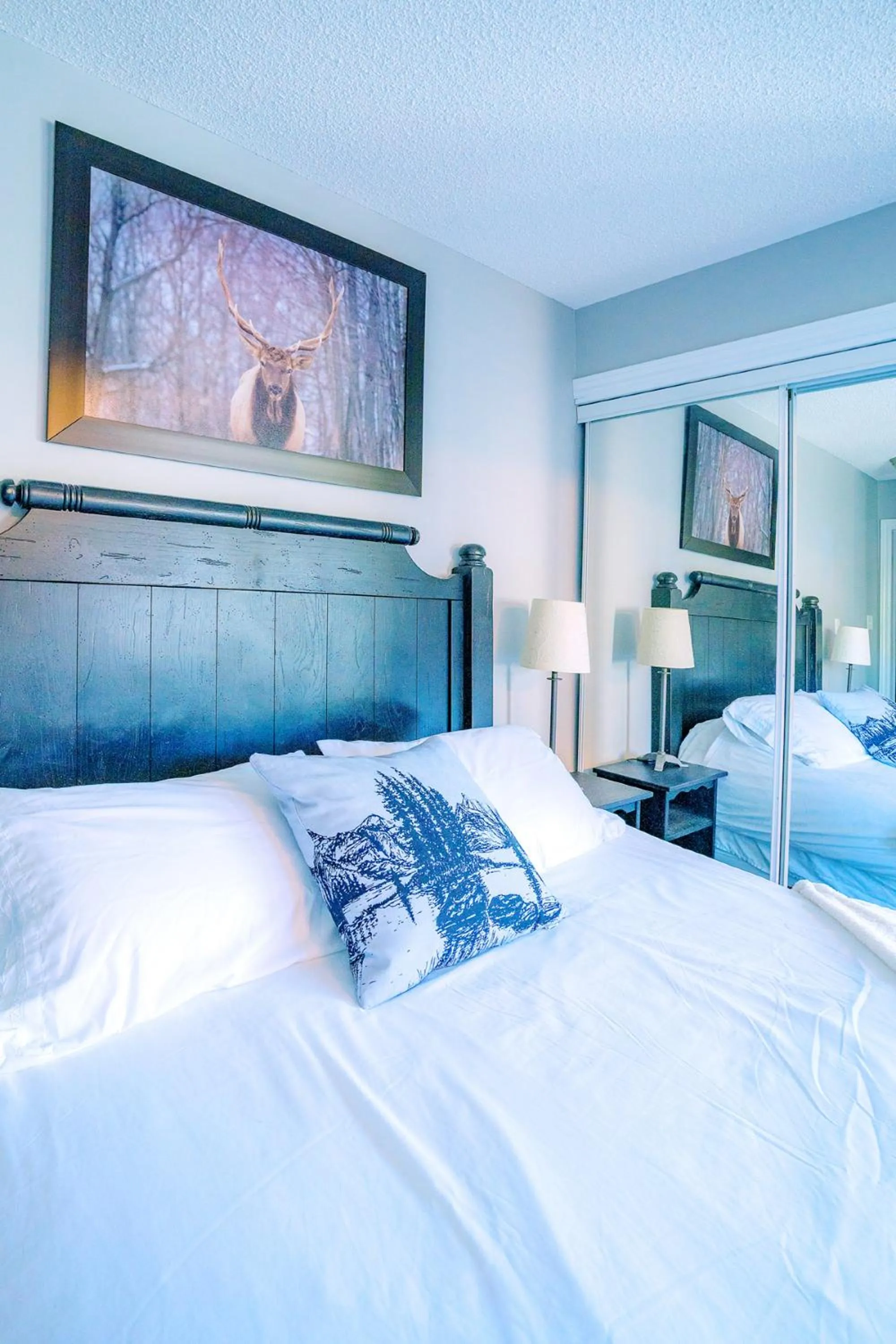 Bed in Gorgeous Loft in the Heart of Blue Mountain