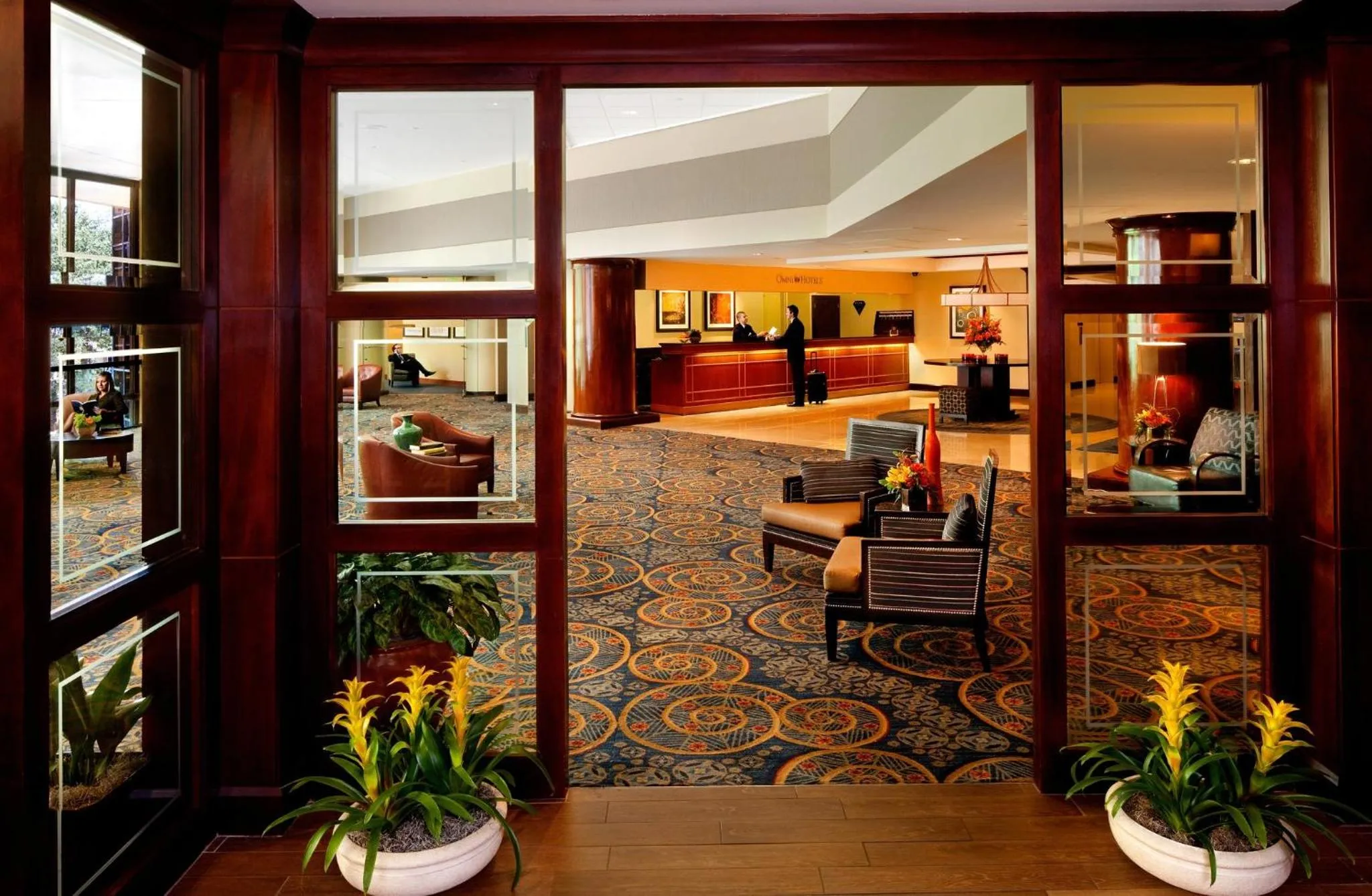 Lobby or reception in Omni Charlotte Hotel