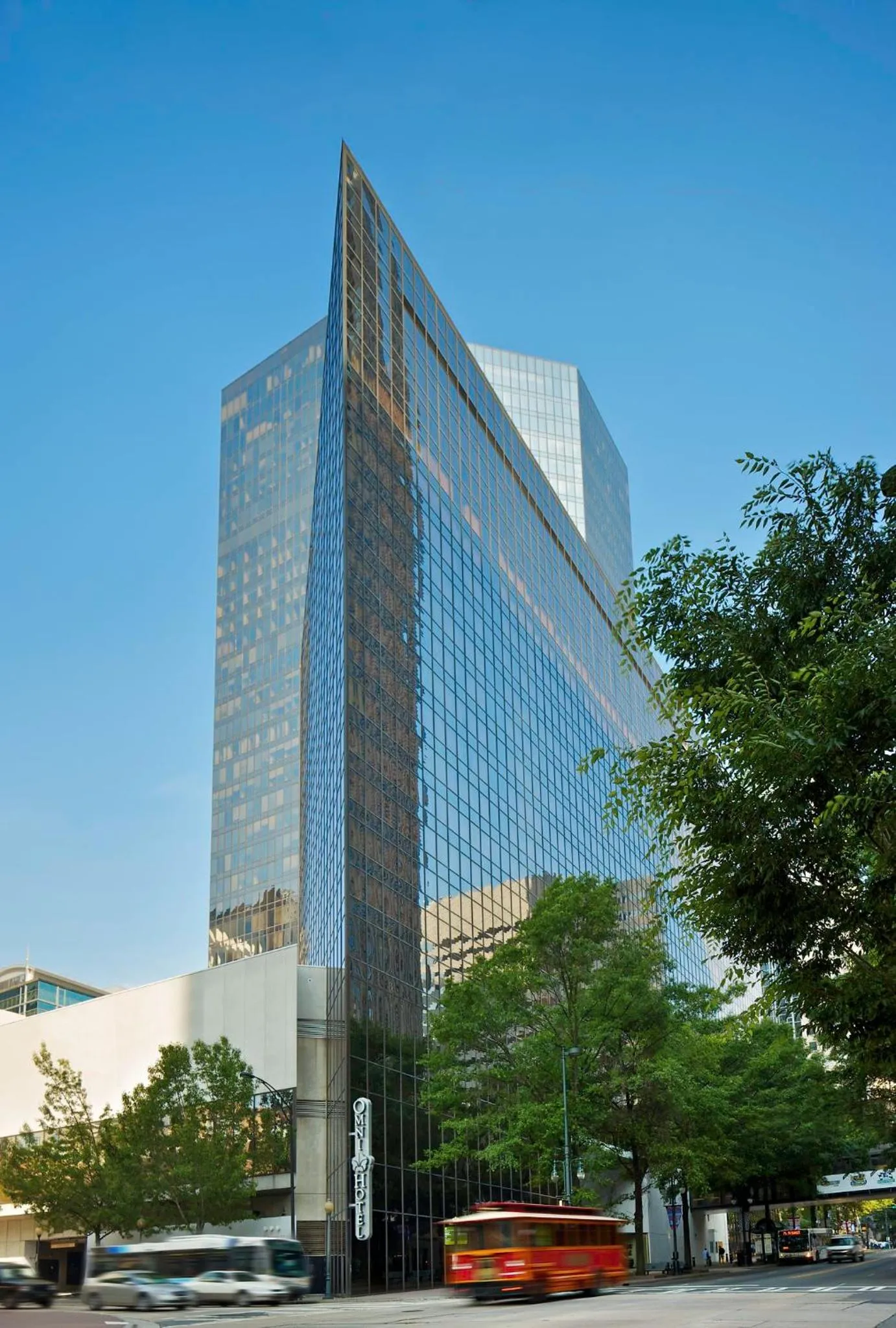 Property building in Omni Charlotte Hotel