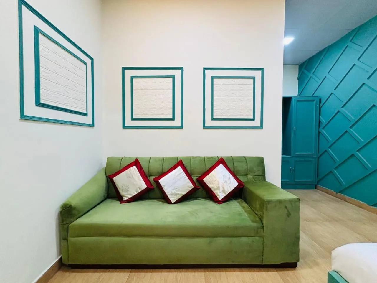 Seating area in Hotel Amar