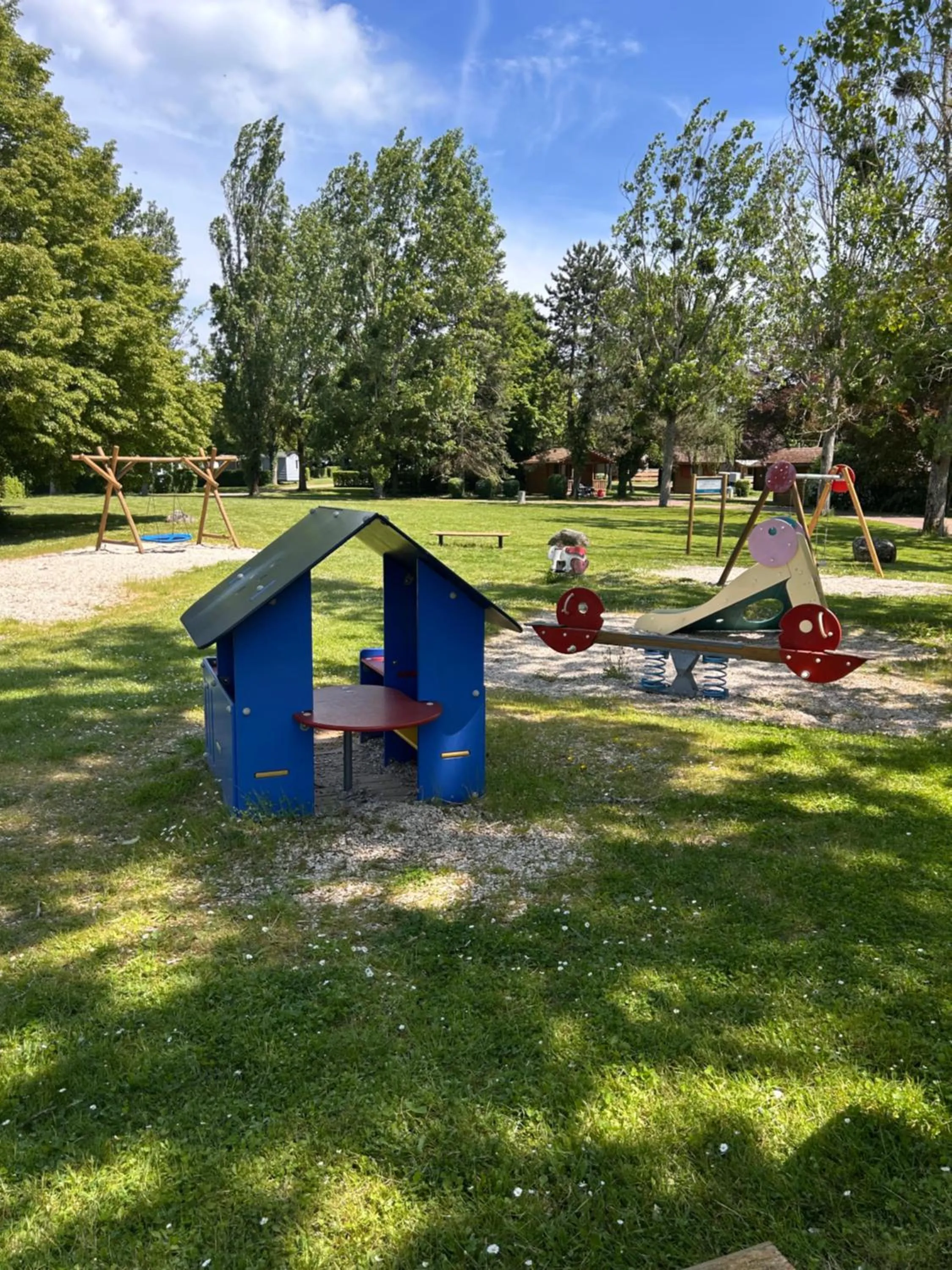 Children play ground in Camping de Saulieu