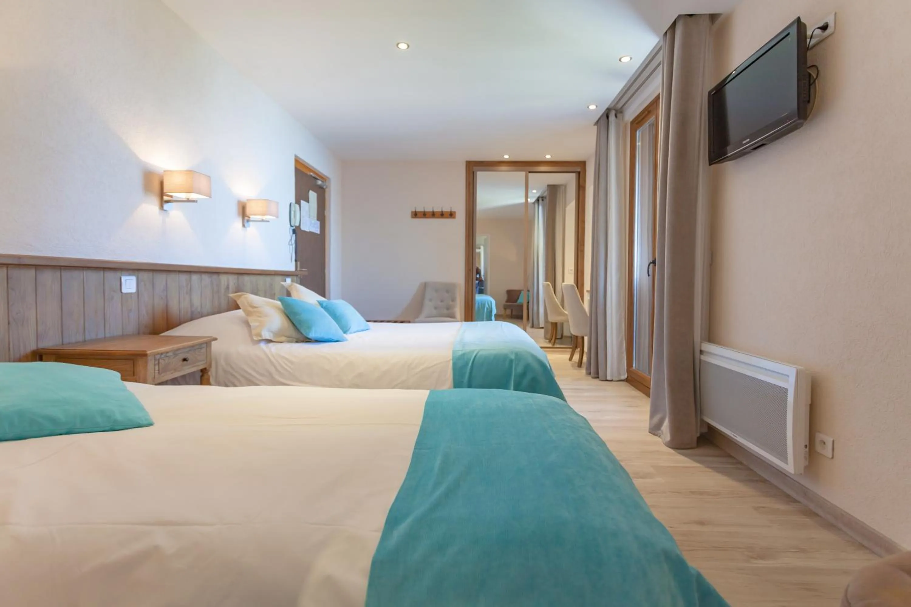 Bed in Hôtel De La Plage