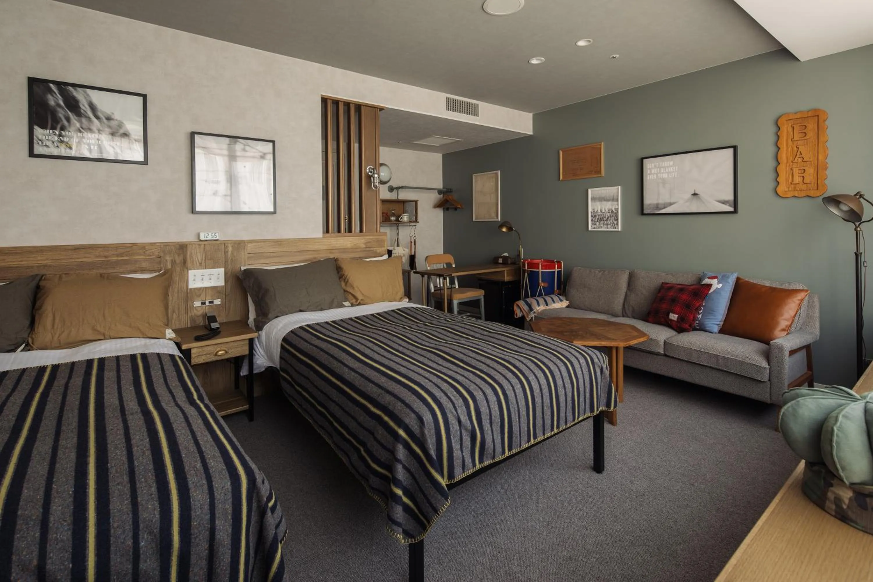 Photo of the whole room, Bed in Hotel The Knot Yokohama