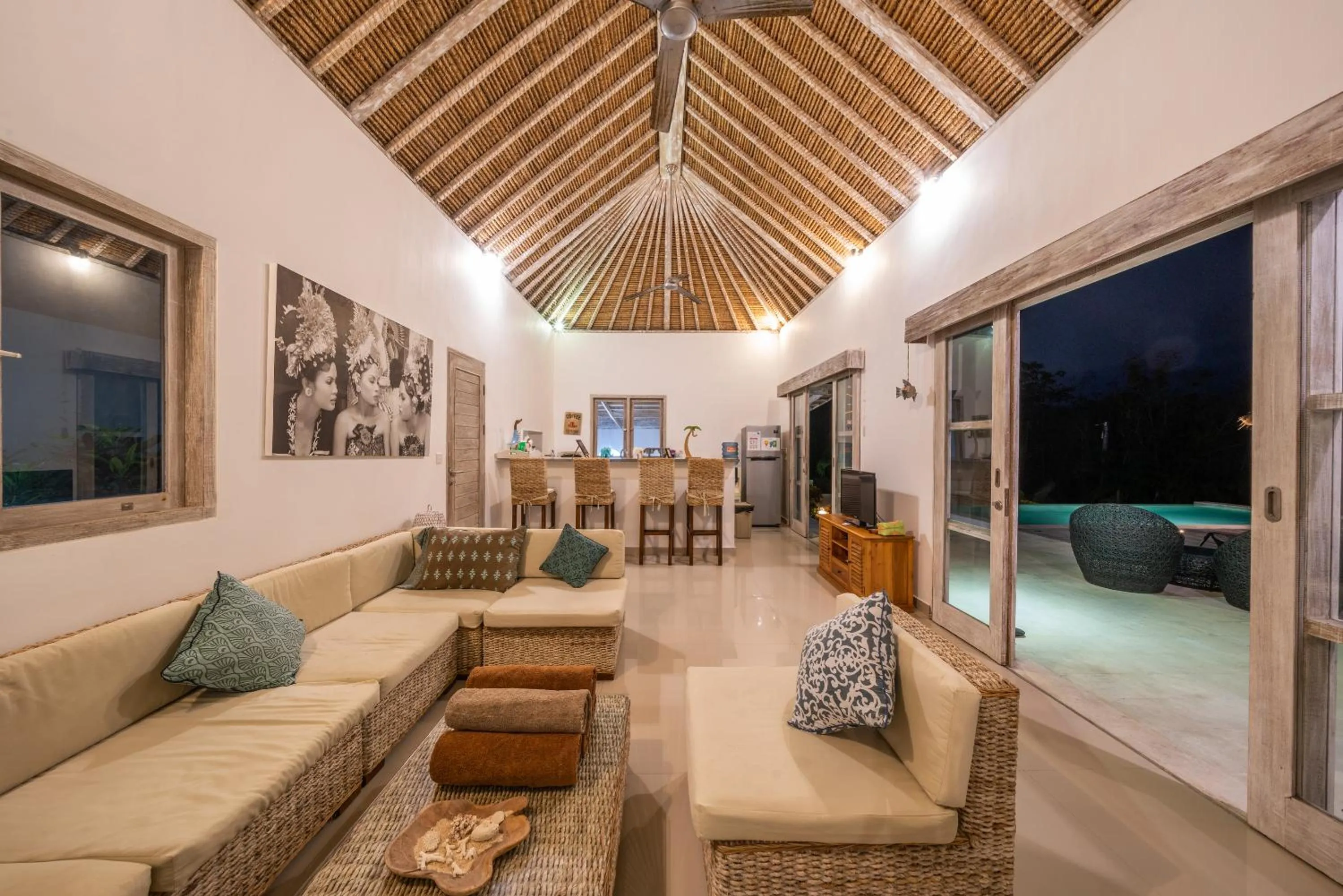 Living room in Villa Bali Paradis