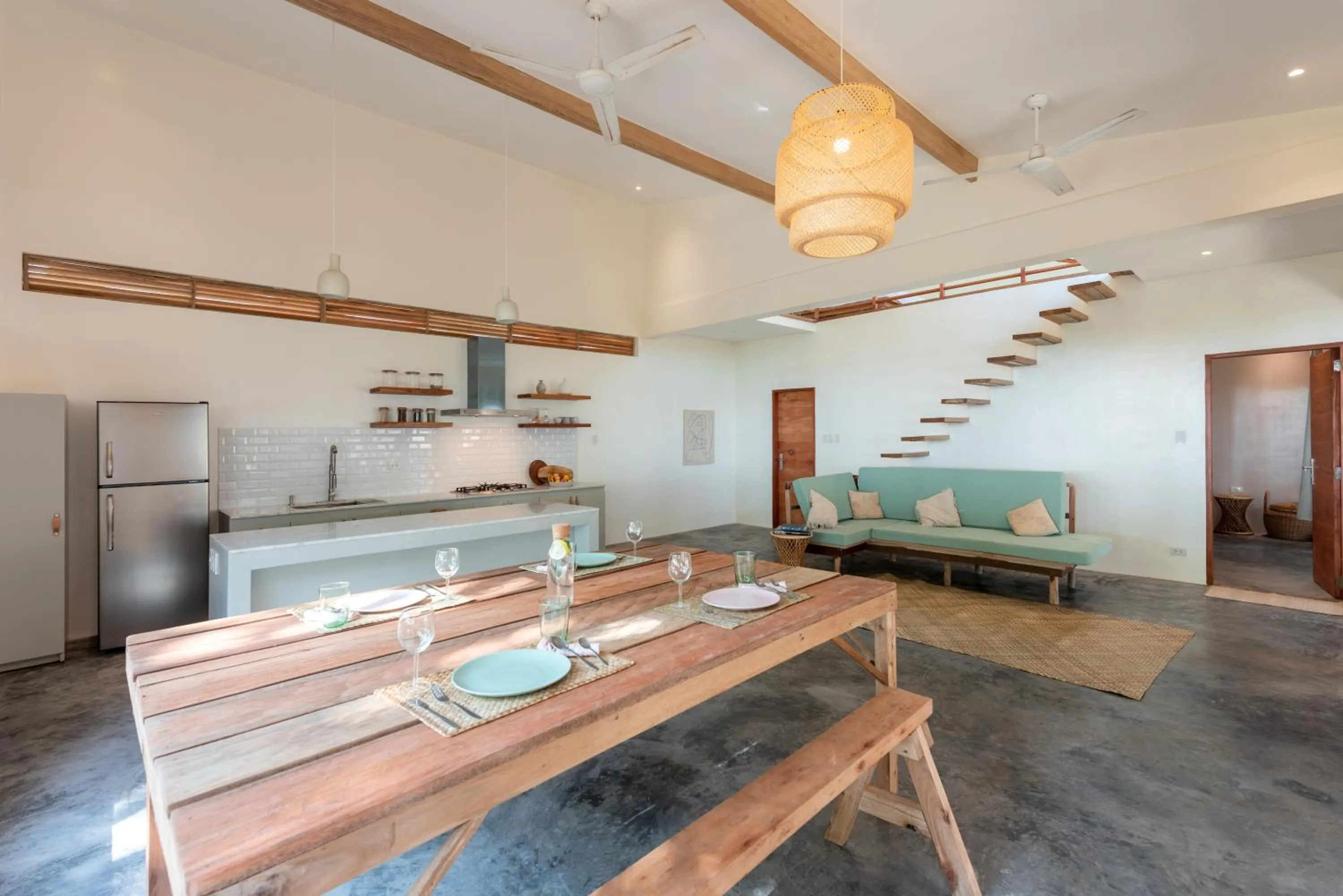 Living room in Punta Punta Surf Retreat