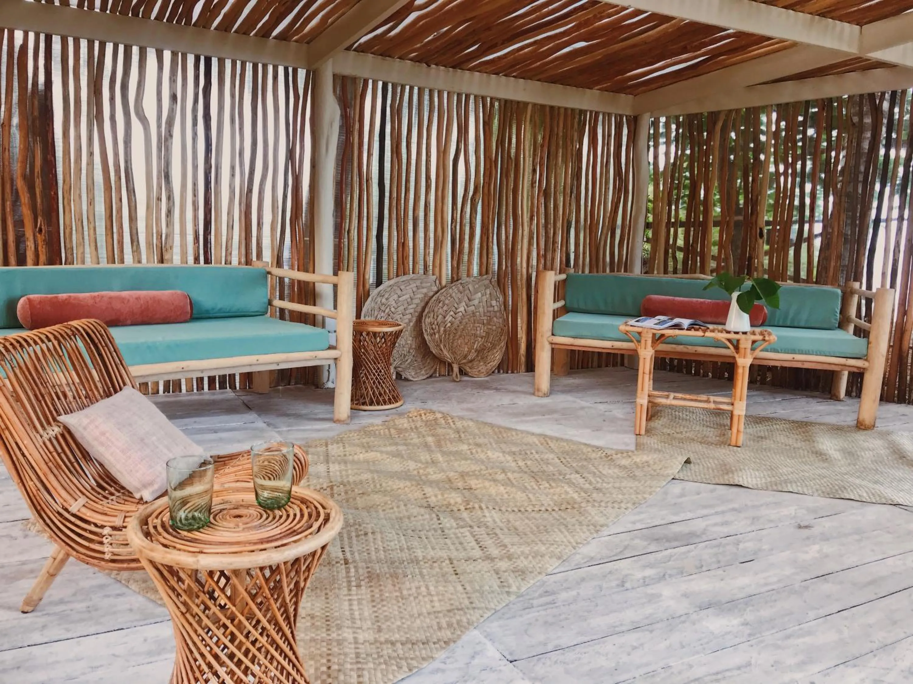 Living room in Punta Punta Surf Retreat