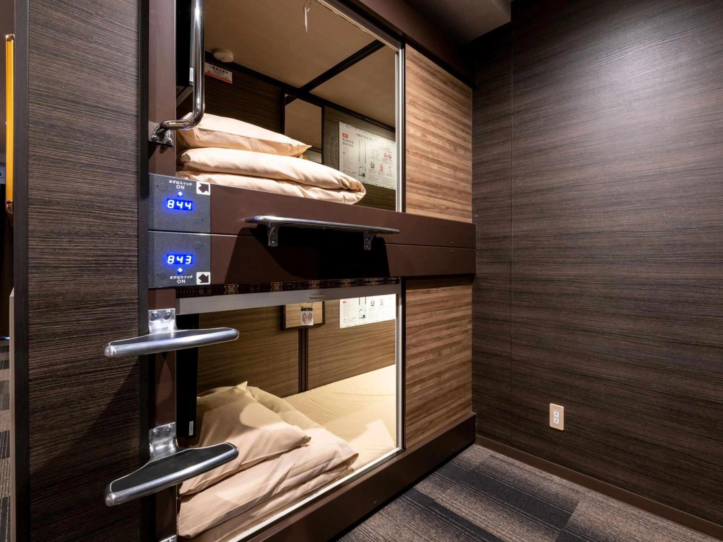 Photo of the whole room, Bed in 2025 RENEWAL OPEN Anshin oyado Nagoya Man & Woman Sakae Station