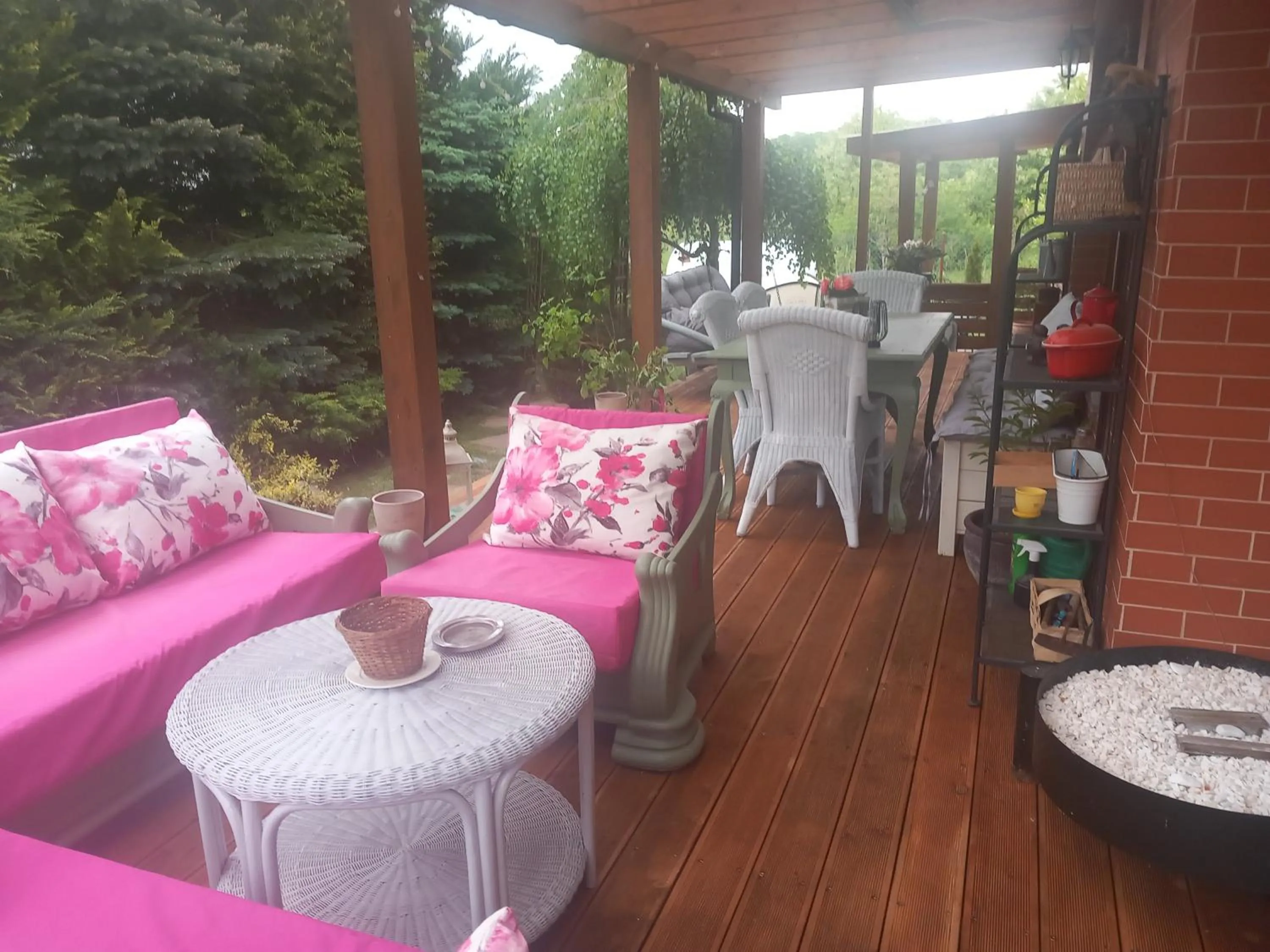 Balcony/Terrace in Dom z Sauną i Jacuzzi- na wyłączność lub pokoje