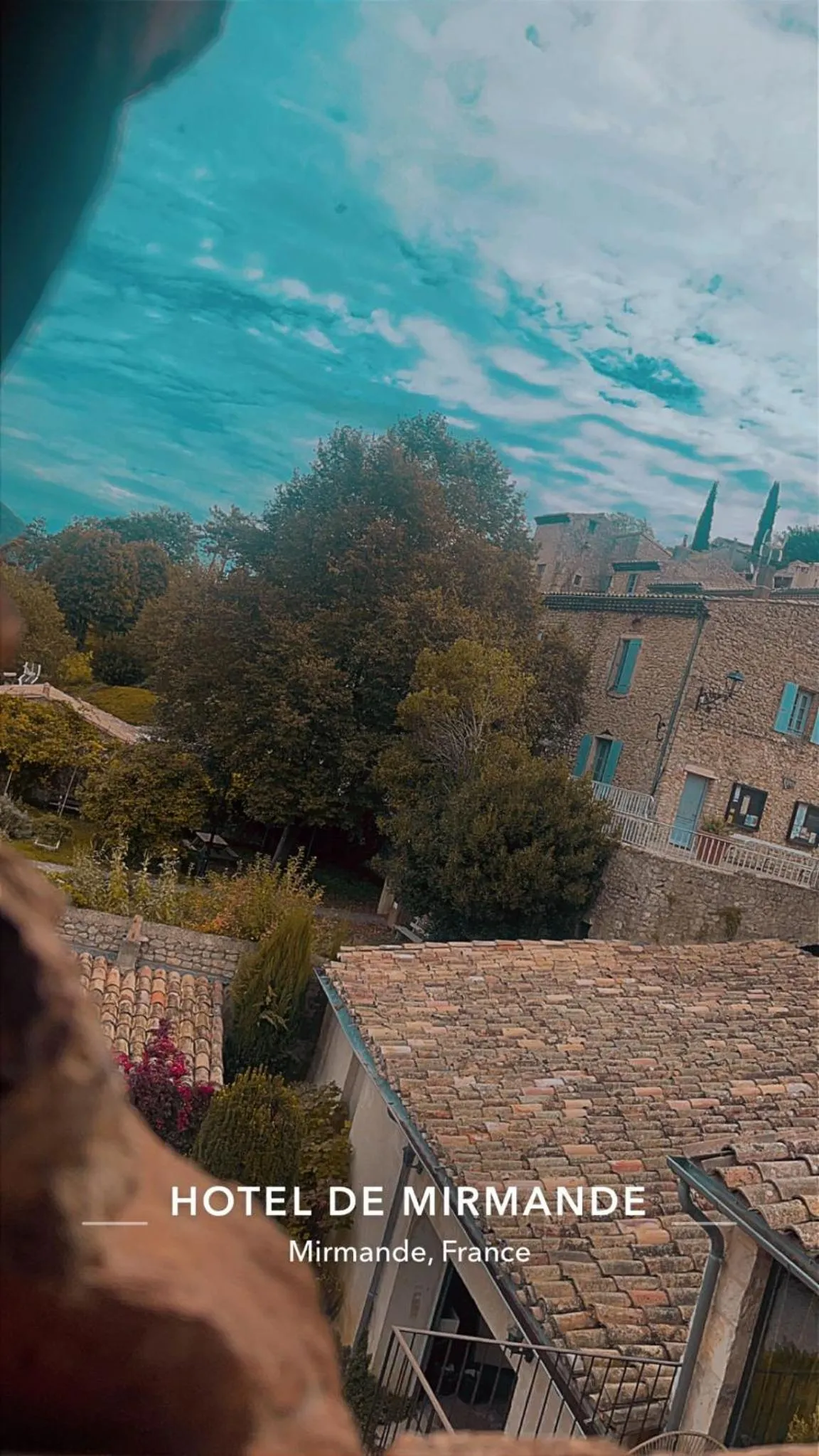 Garden view in Hôtel de Mirmande