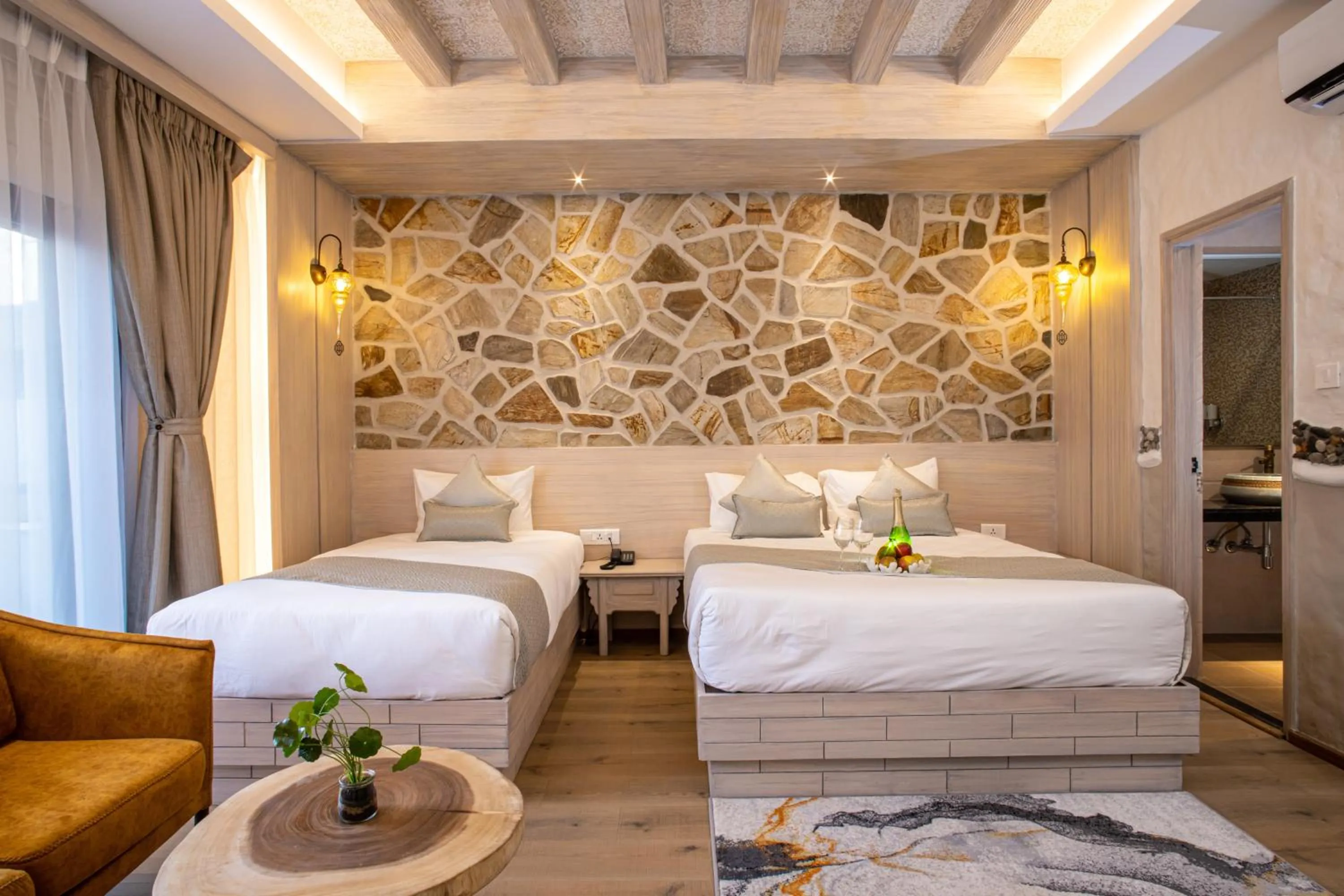 Bed in Arushi Boutique Hotel