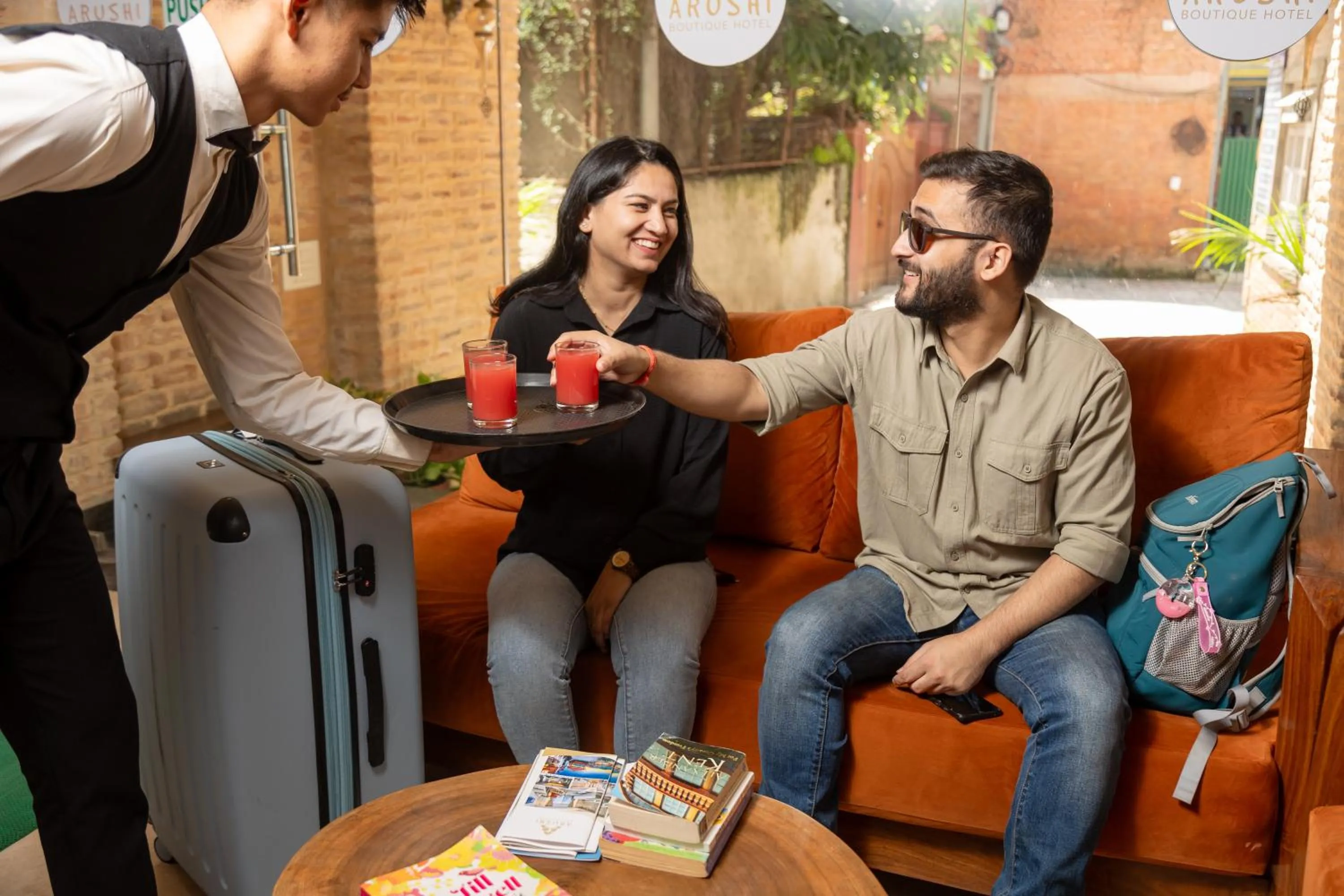 Lobby or reception in Arushi Boutique Hotel