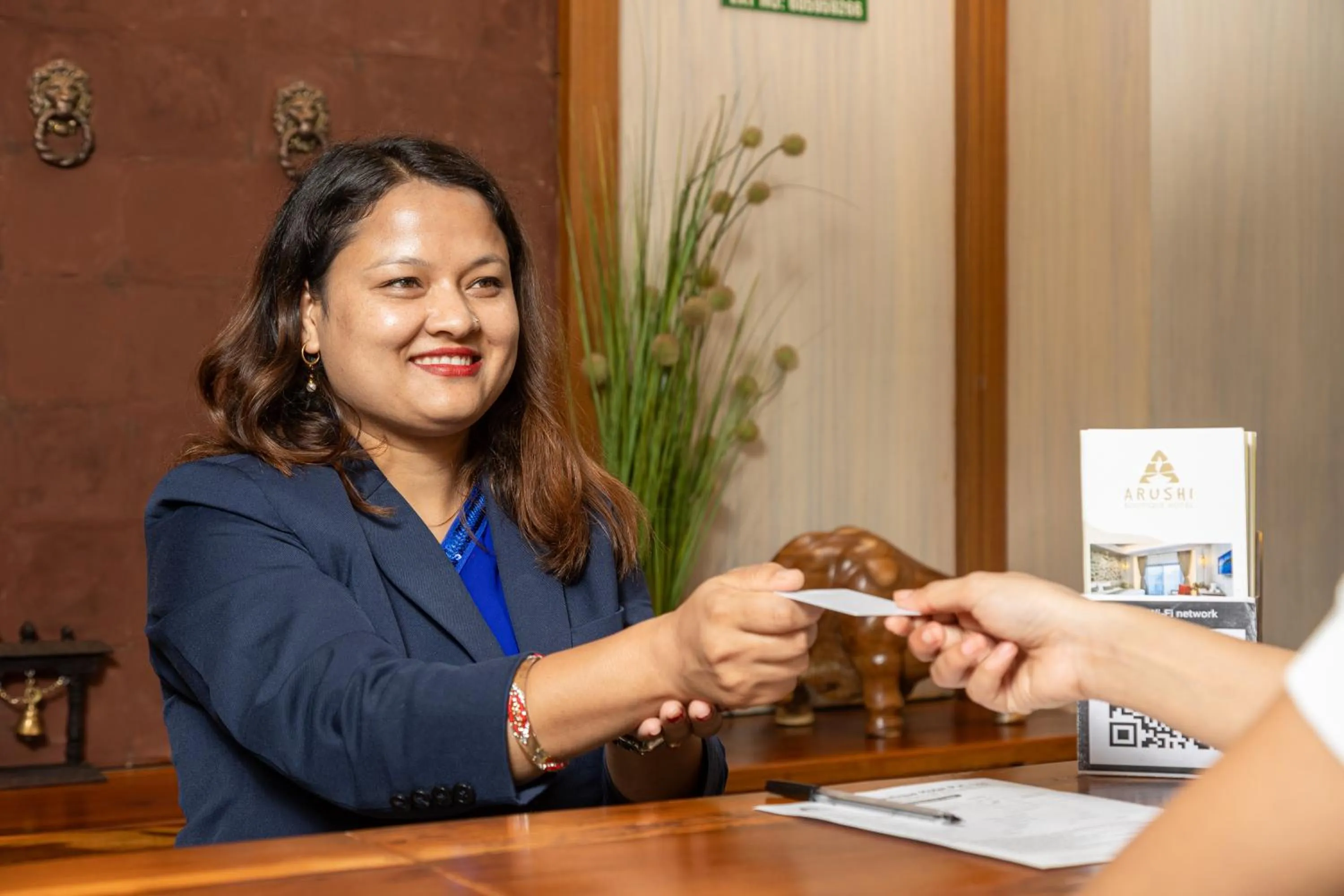 Lobby or reception in Arushi Boutique Hotel