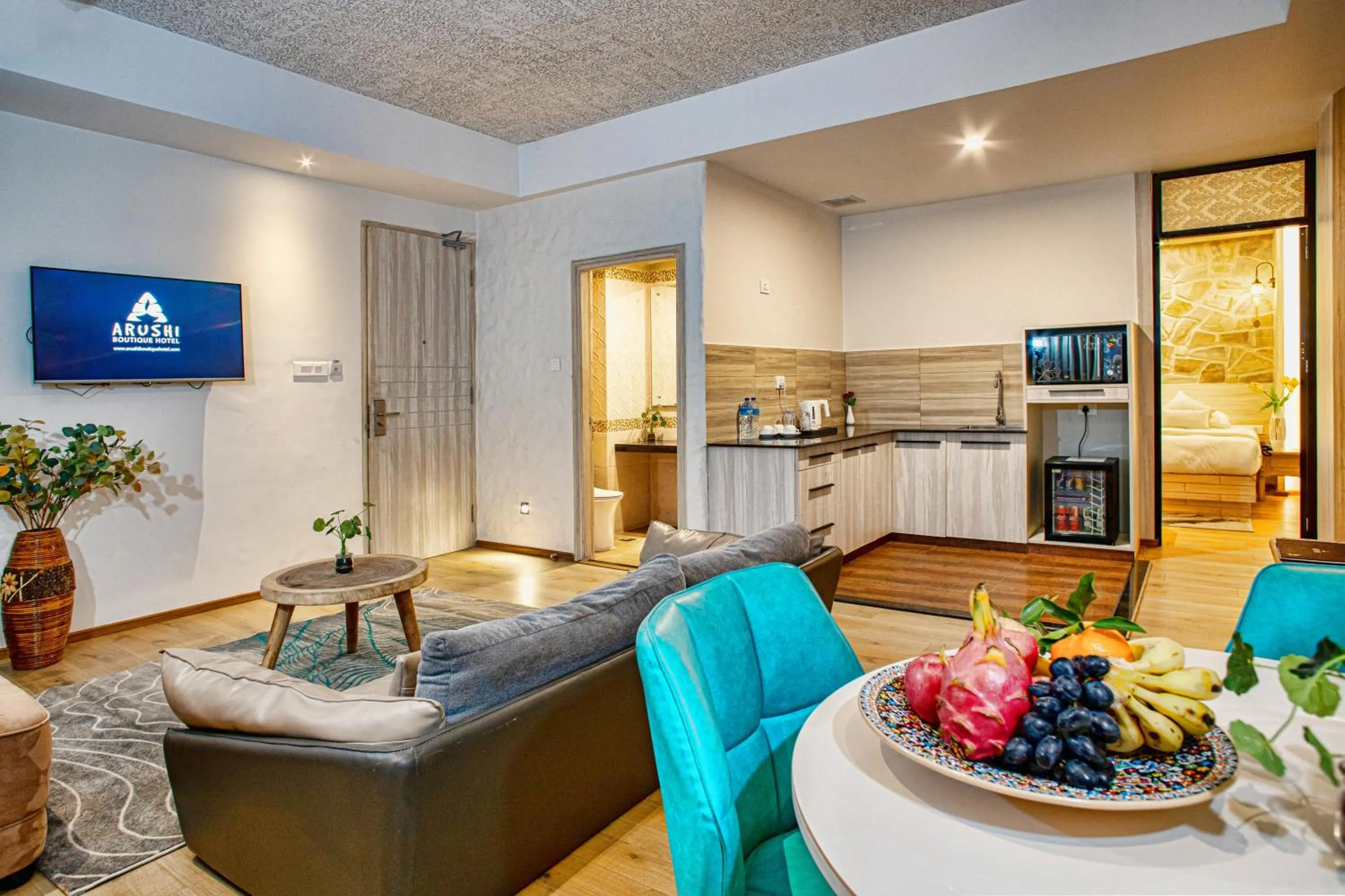 Living room in Arushi Boutique Hotel